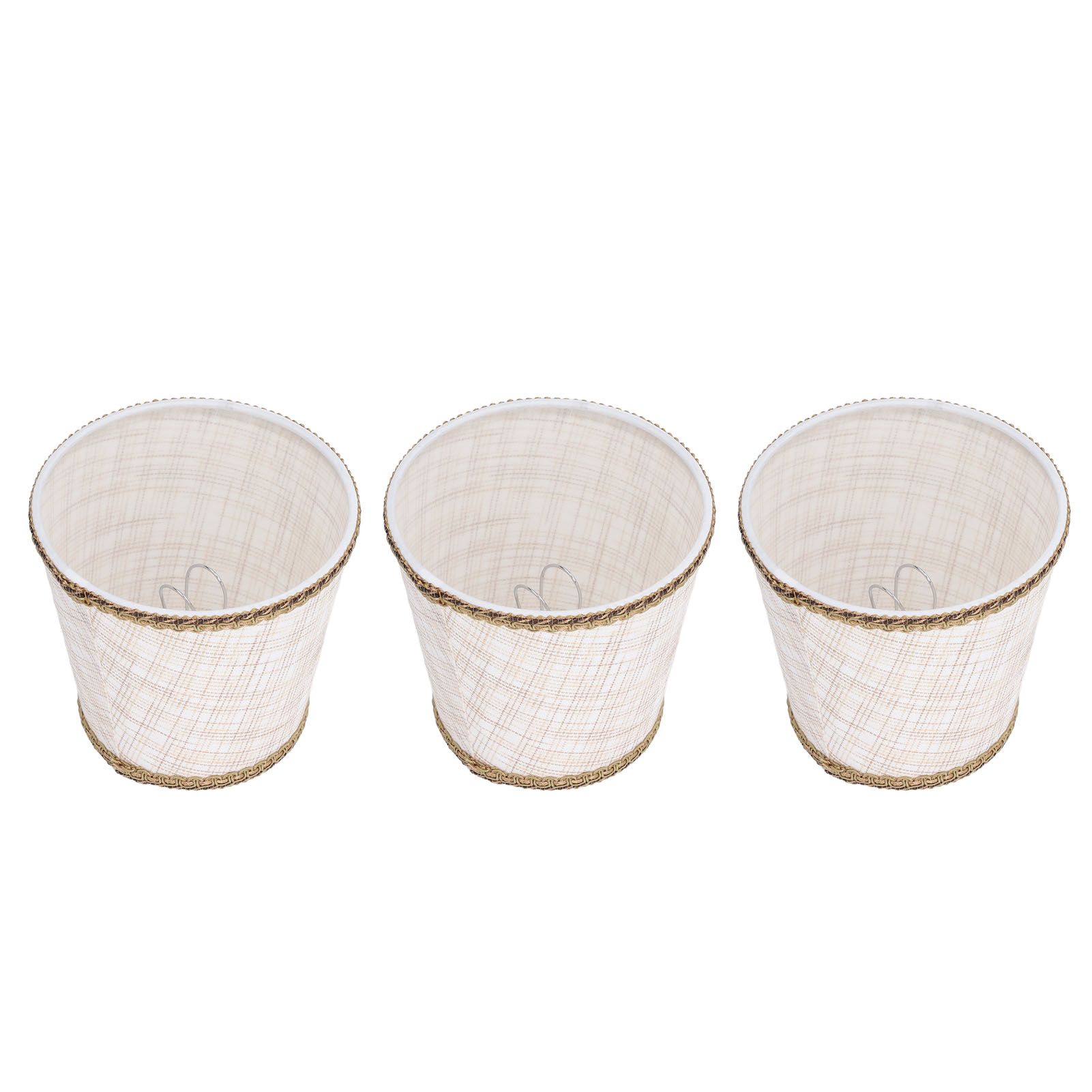 3Pcs Small Lamp Shades Hand Crafted Exquisite Soft Lightweight Dustproof High Luminousness Table Lampshade - Image 7