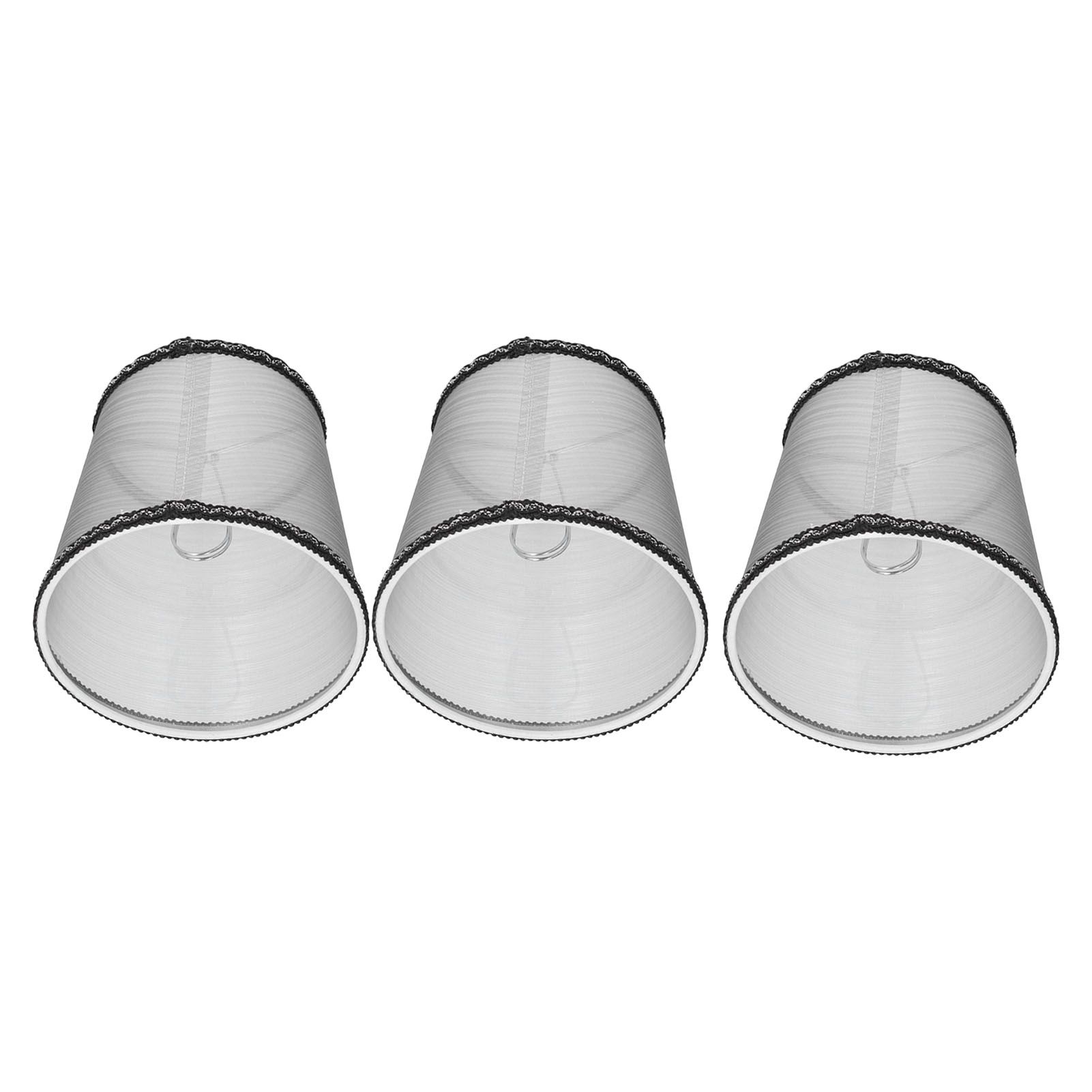3pcs E14 Cloth Lamp Shade Excellent Light Transmission Chandelier Lamp Shade for Household - Image 6