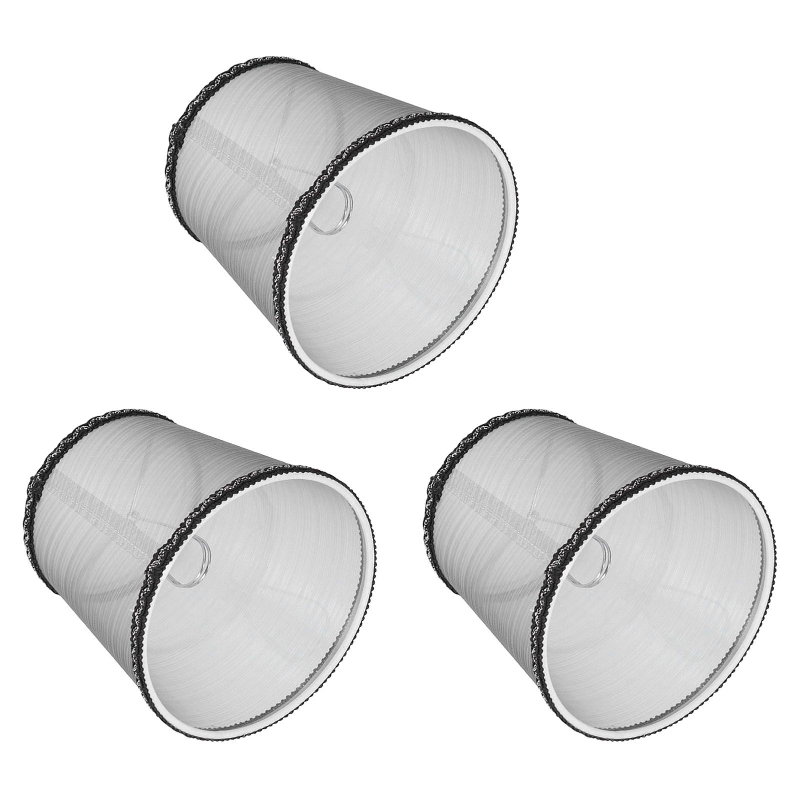 3pcs E14 Cloth Lamp Shade Excellent Light Transmission Chandelier Lamp Shade for Household - Image 7
