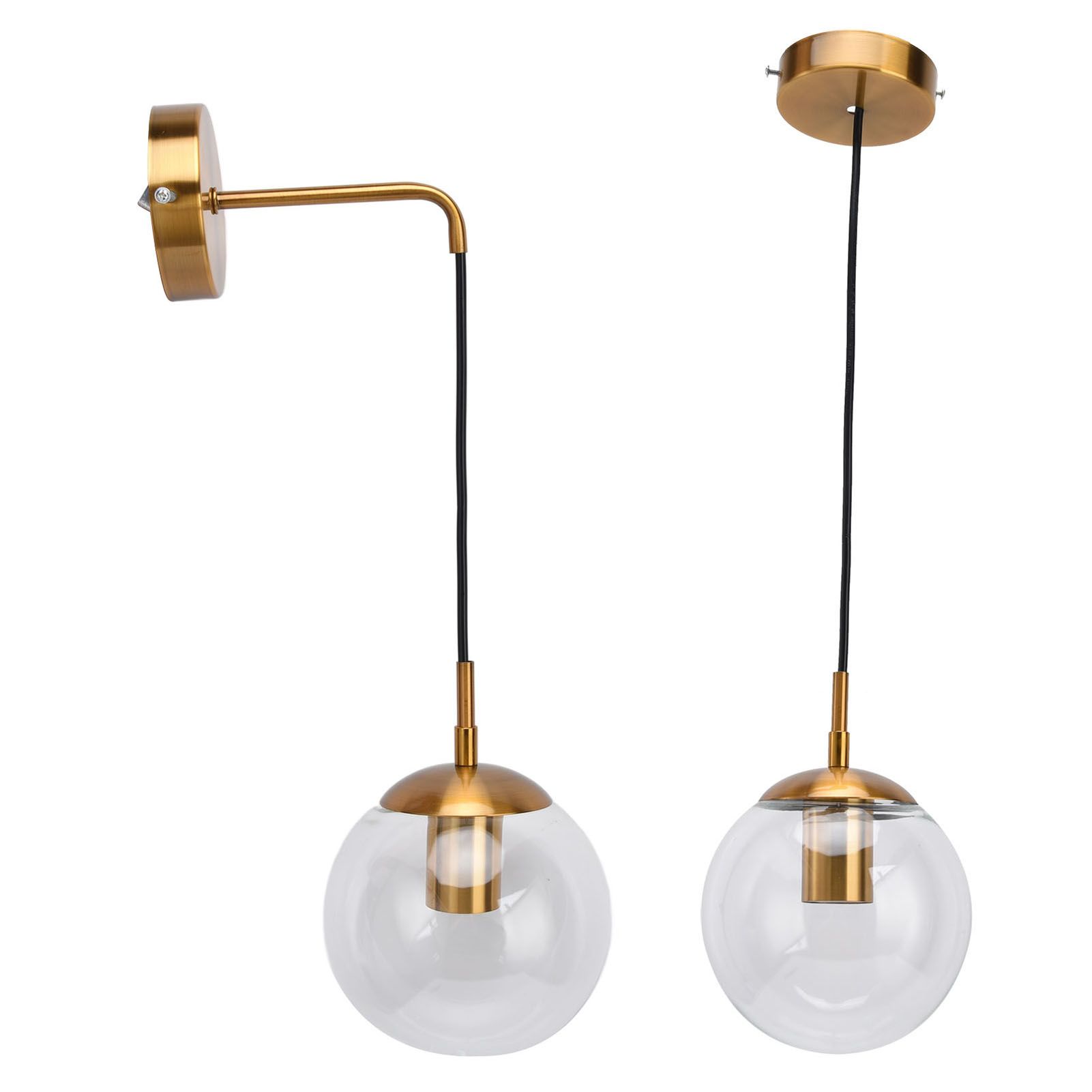Modern Retro Wall Lamp Decorative Minimalis Glass Ball E27 Wall Light for Living Room Bedroom Study 110‑240V - Image 8