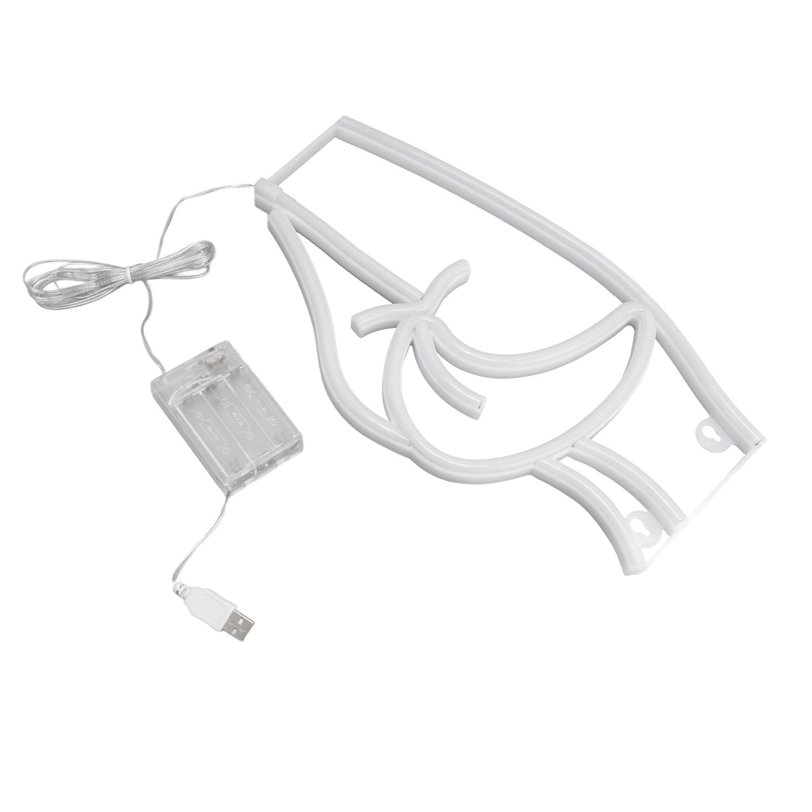 Neon Light Female Model Interesting Shape Dual Power Supply Easy Carry LED Night Light for Bar KTVPink Light - Image 5