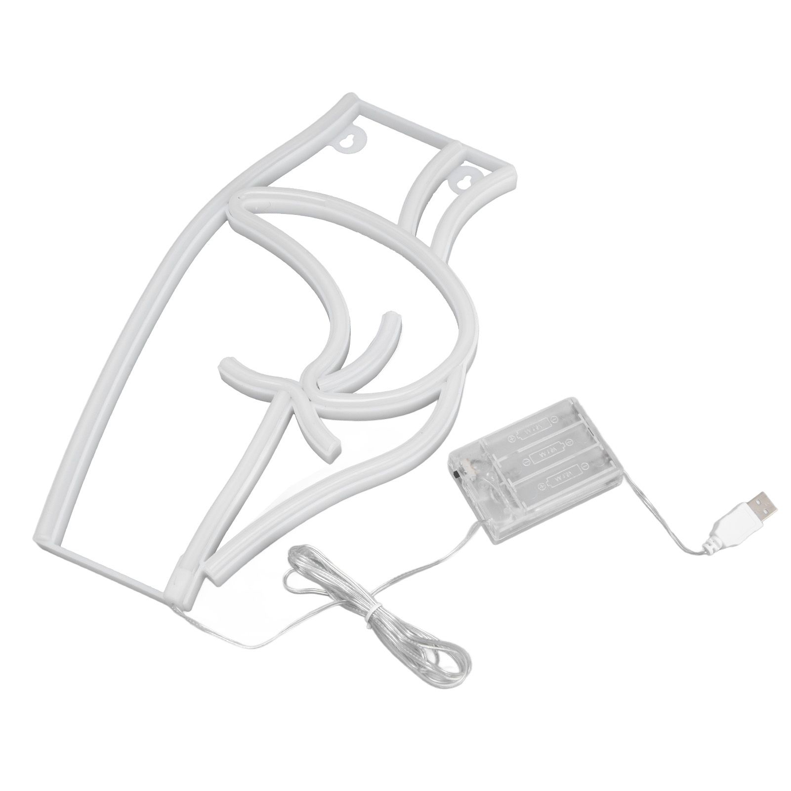 Neon Light Female Model Interesting Shape Dual Power Supply Easy Carry LED Night Light for Bar KTVPink Light - Image 7