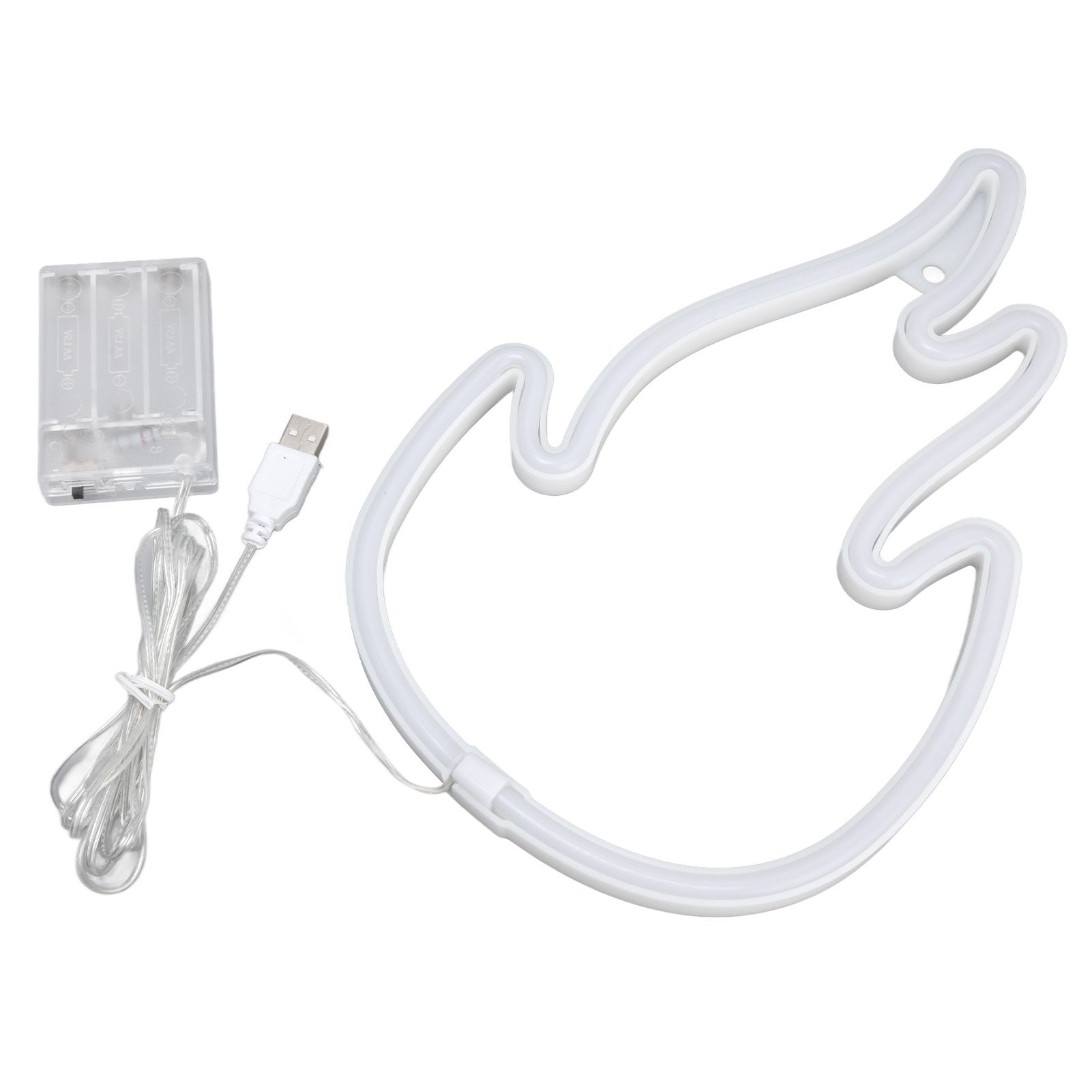Flame Neon Sign Dual Power Supply Flame Neon Light for Wall Decor Bedroom Gaming Room SetupRed - Image 4