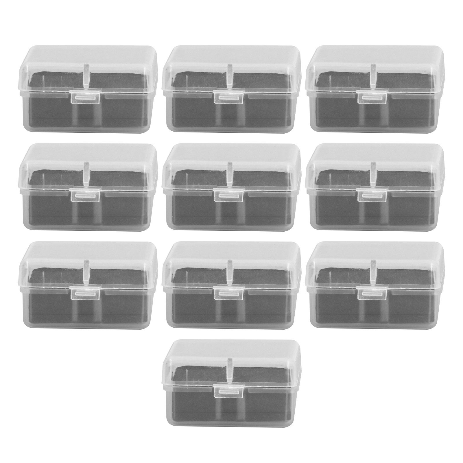 10PCS 4x4x2cm Lamp Holder Storage Box Portable Jewelry Storage Box Small Parts Medicine Storage Container - Image 1