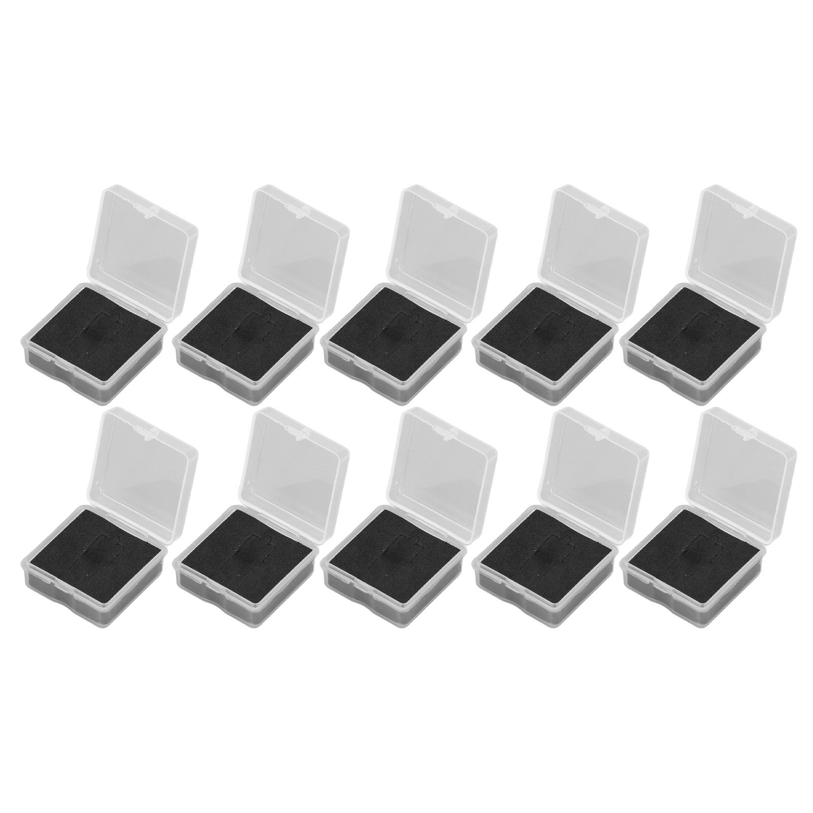 10PCS 4x4x2cm Lamp Holder Storage Box Portable Jewelry Storage Box Small Parts Medicine Storage Container - Image 8