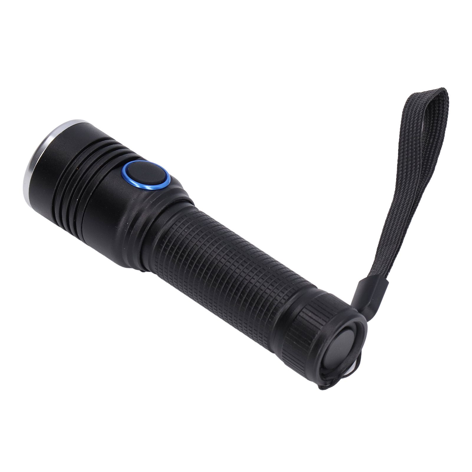 LED Flashlight Telescopic Zoom Protective Function Aluminum Alloy Barrel 2000LM Zoom FlashlightBlack - Image 3