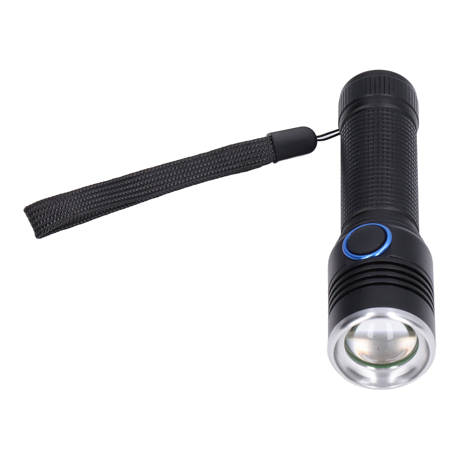 LED Flashlight Telescopic Zoom Protective Function Aluminum Alloy Barrel 2000LM Zoom FlashlightBlack - Image 4