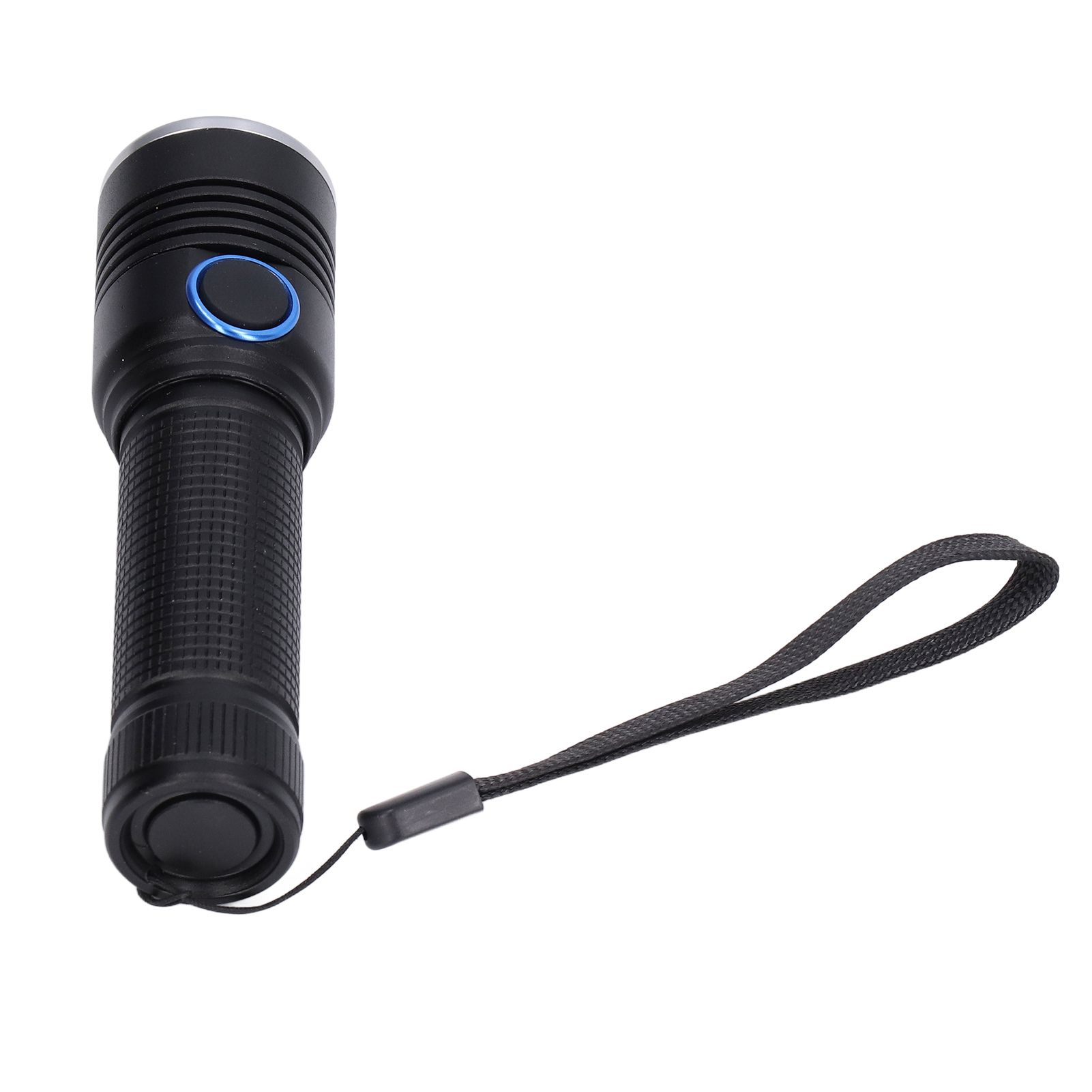LED Flashlight Telescopic Zoom Protective Function Aluminum Alloy Barrel 2000LM Zoom FlashlightBlack - Image 5
