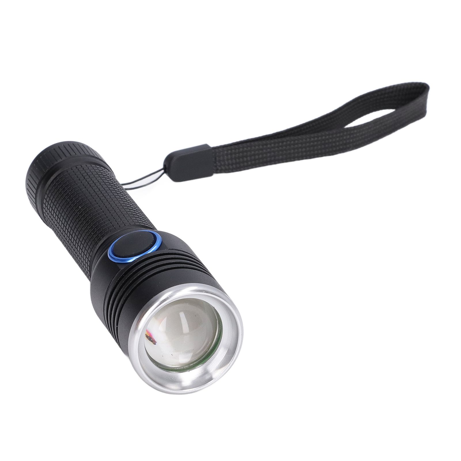 LED Flashlight Telescopic Zoom Protective Function Aluminum Alloy Barrel 2000LM Zoom FlashlightBlack - Image 6