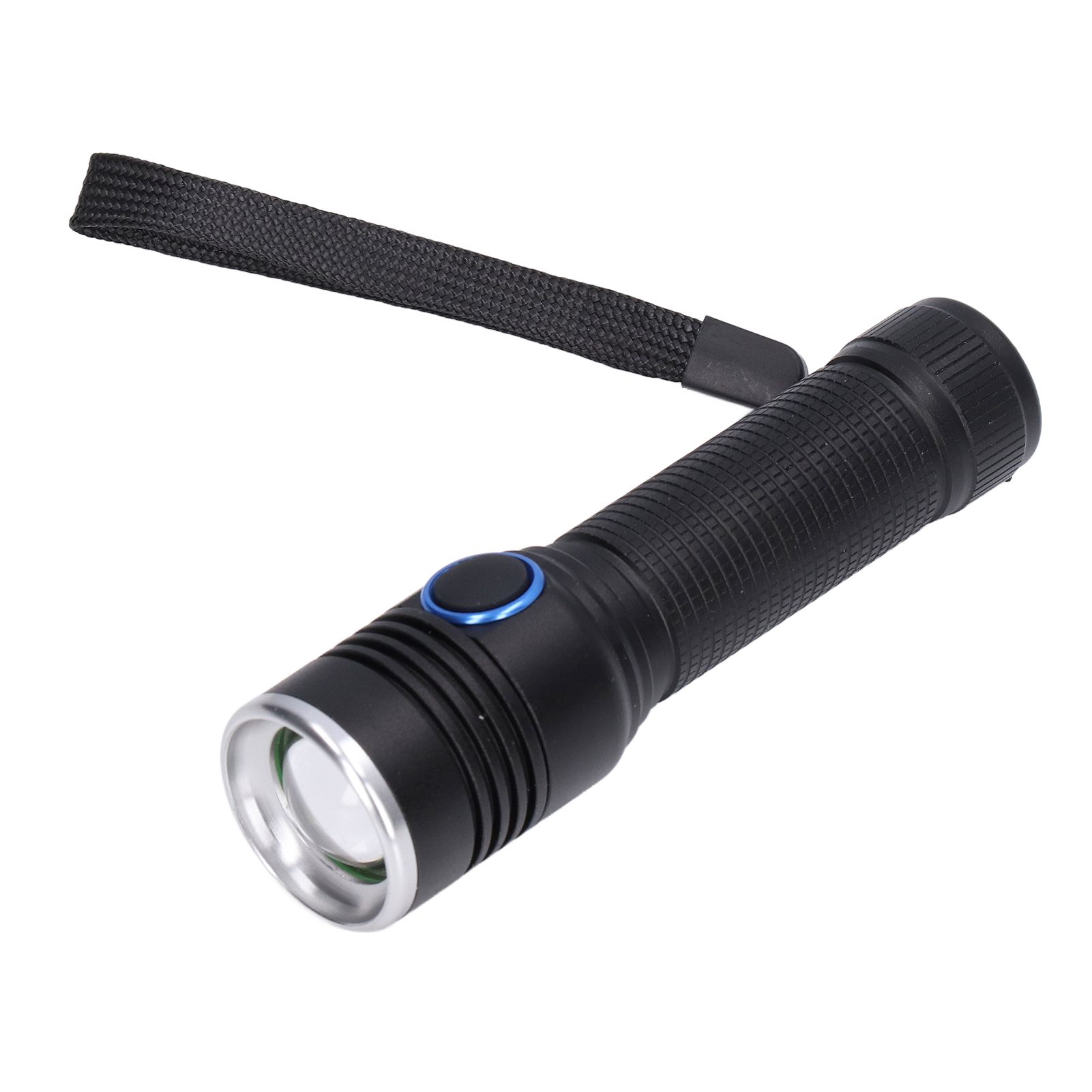 LED Flashlight Telescopic Zoom Protective Function Aluminum Alloy Barrel 2000LM Zoom FlashlightBlack - Image 7