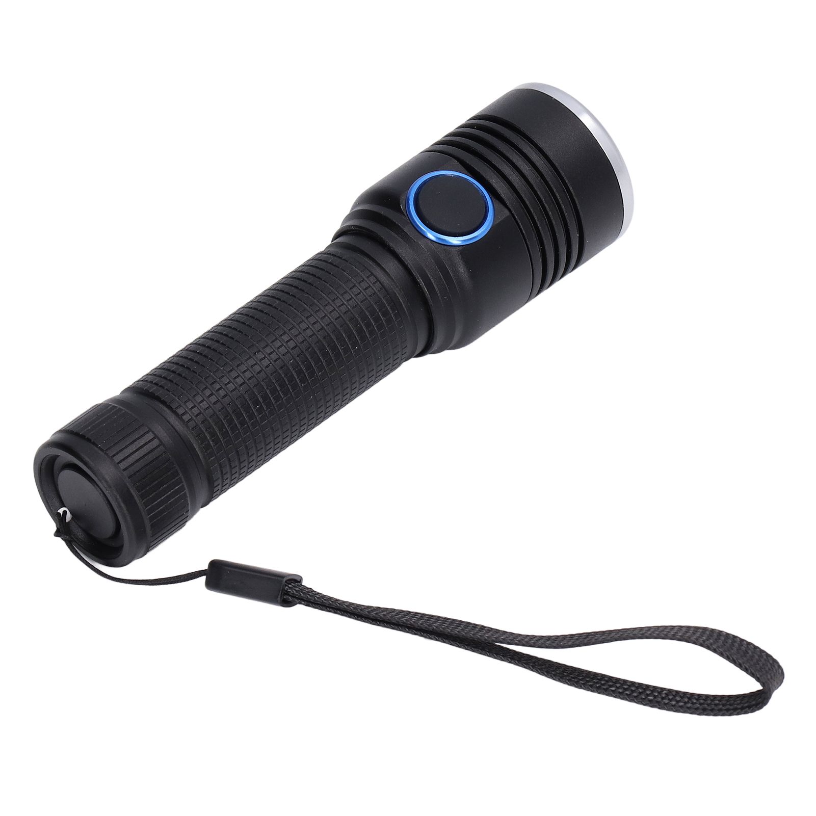LED Flashlight Telescopic Zoom Protective Function Aluminum Alloy Barrel 2000LM Zoom FlashlightBlack - Image 8