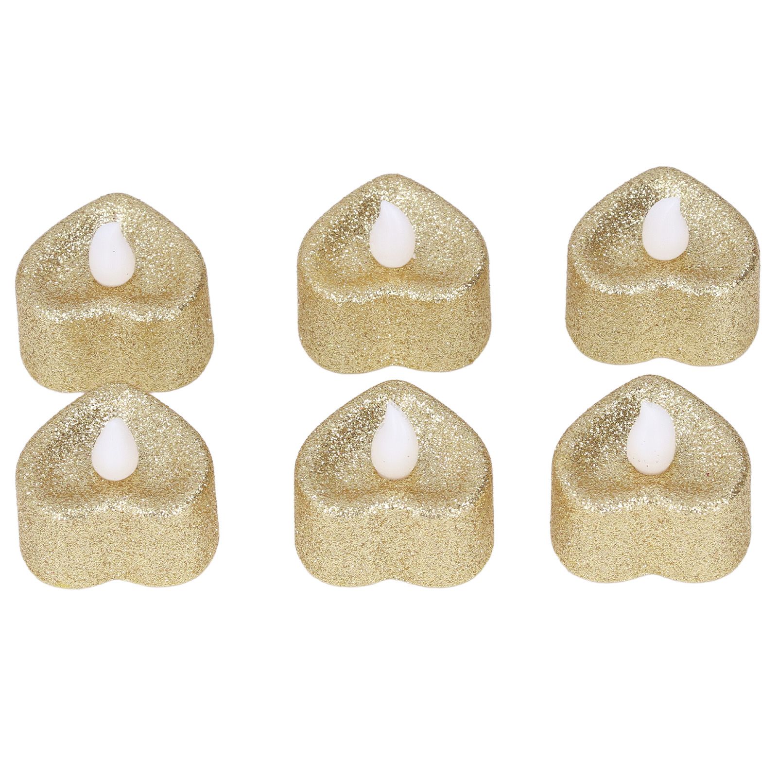 6PCS Heart Candle Light Heart Shaped Design Environmental Fine Workmanship LED Candle Light - Image 7
