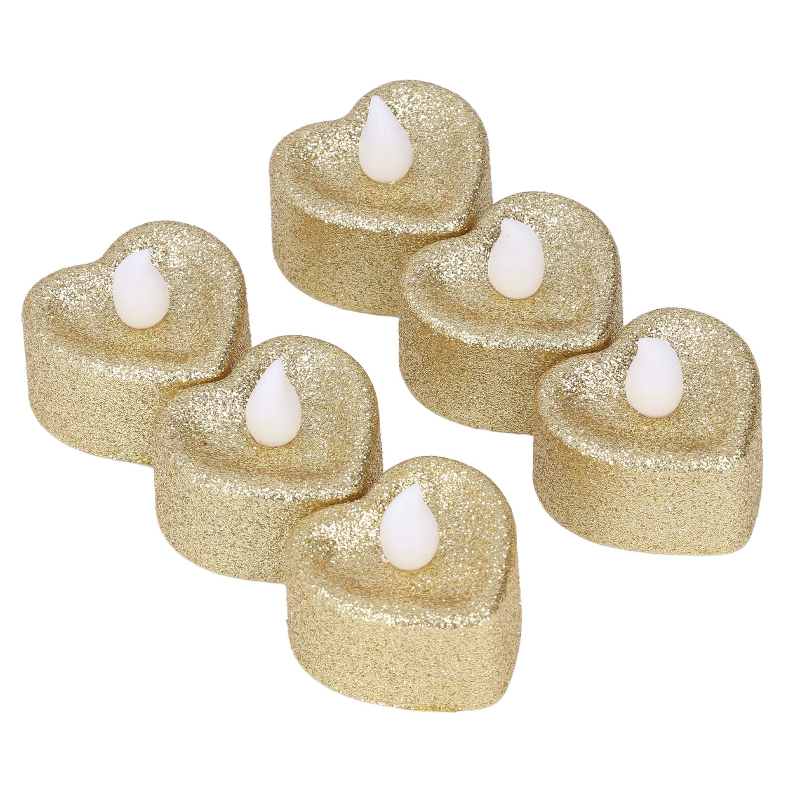 6PCS Heart Candle Light Heart Shaped Design Environmental Fine Workmanship LED Candle Light - Image 8