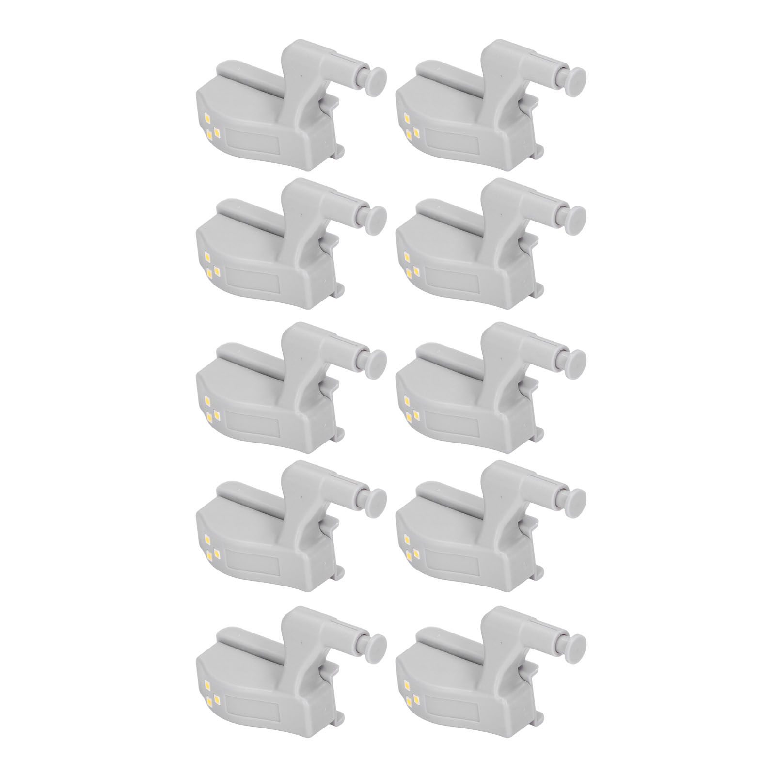 10pcs LED Cabinet Inner Hinge Sensor Light Bedroom Closet Wardrobe Cupboard Night Light - Image 2