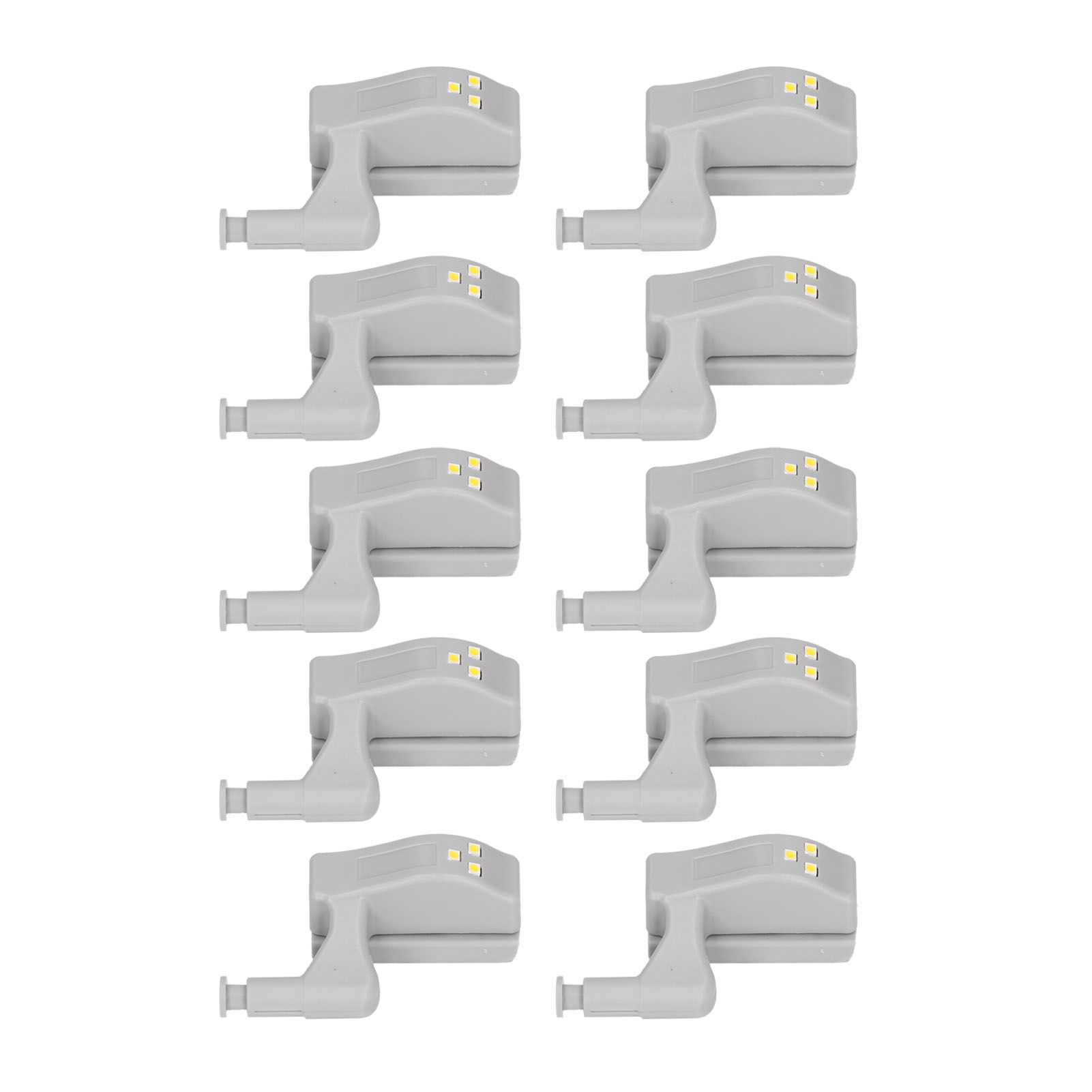10pcs LED Cabinet Inner Hinge Sensor Light Bedroom Closet Wardrobe Cupboard Night Light - Image 4