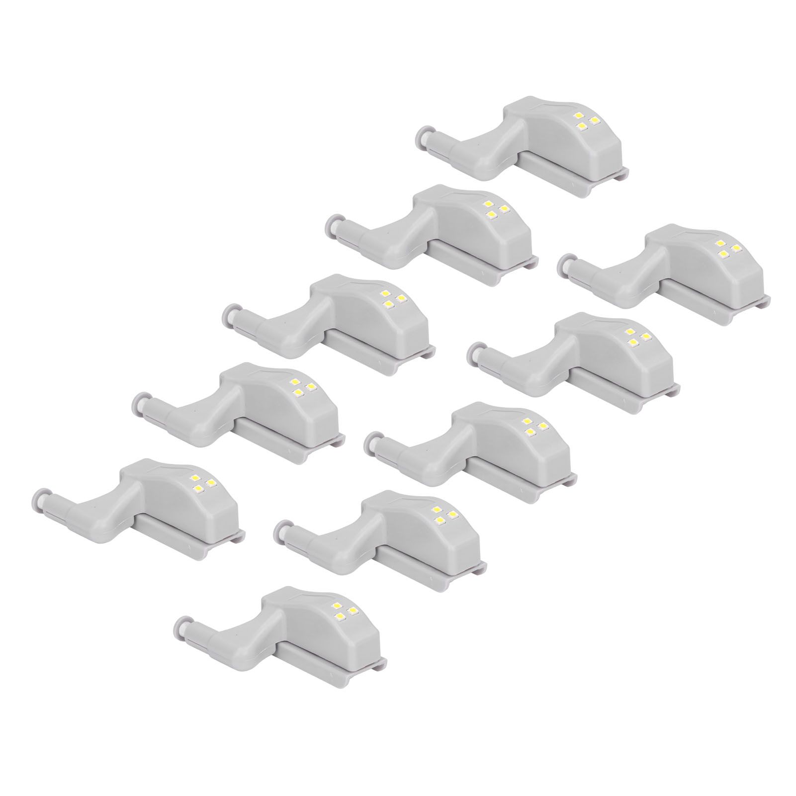 10pcs LED Cabinet Inner Hinge Sensor Light Bedroom Closet Wardrobe Cupboard Night Light - Image 5
