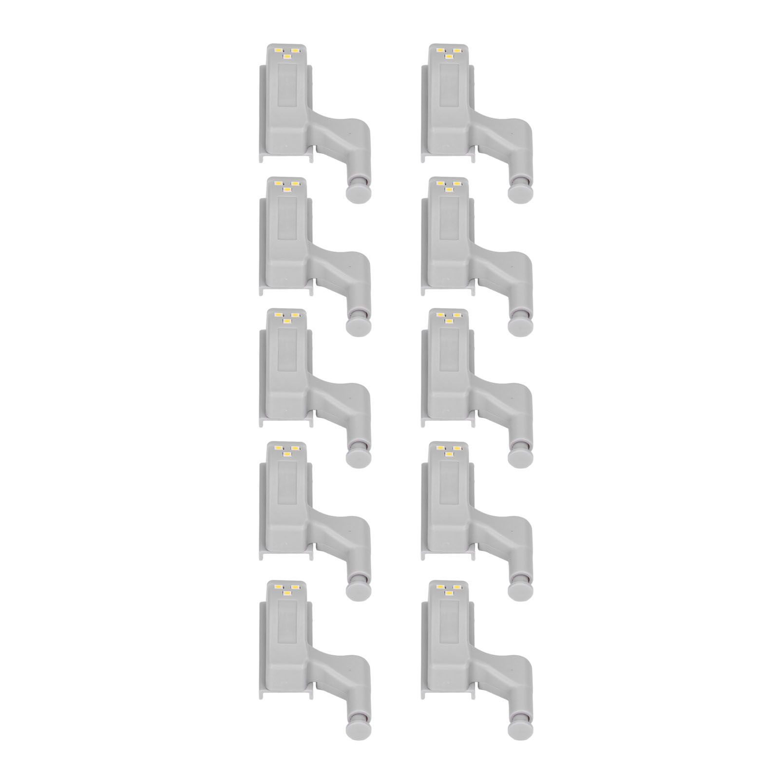 10pcs LED Cabinet Inner Hinge Sensor Light Bedroom Closet Wardrobe Cupboard Night Light - Image 7