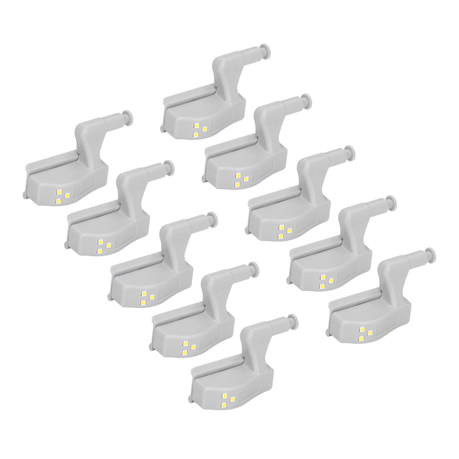 10pcs LED Cabinet Inner Hinge Sensor Light Bedroom Closet Wardrobe Cupboard Night Light - Image 8