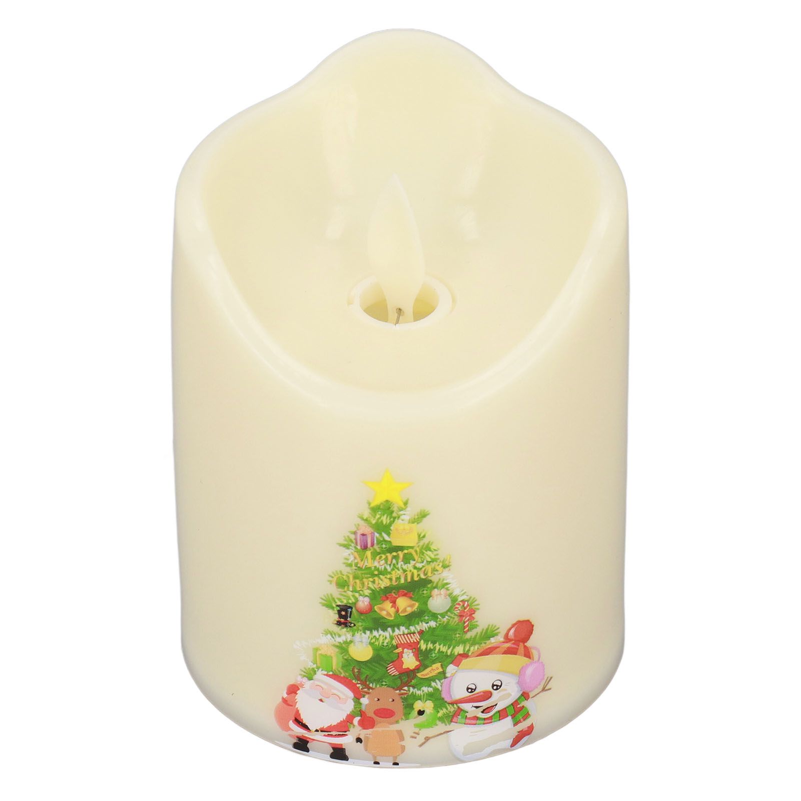 LED Candle Light Battery Powered Flameless Simulation Christmas Decoration Lamp BZ2863‑W‑2 - Image 2