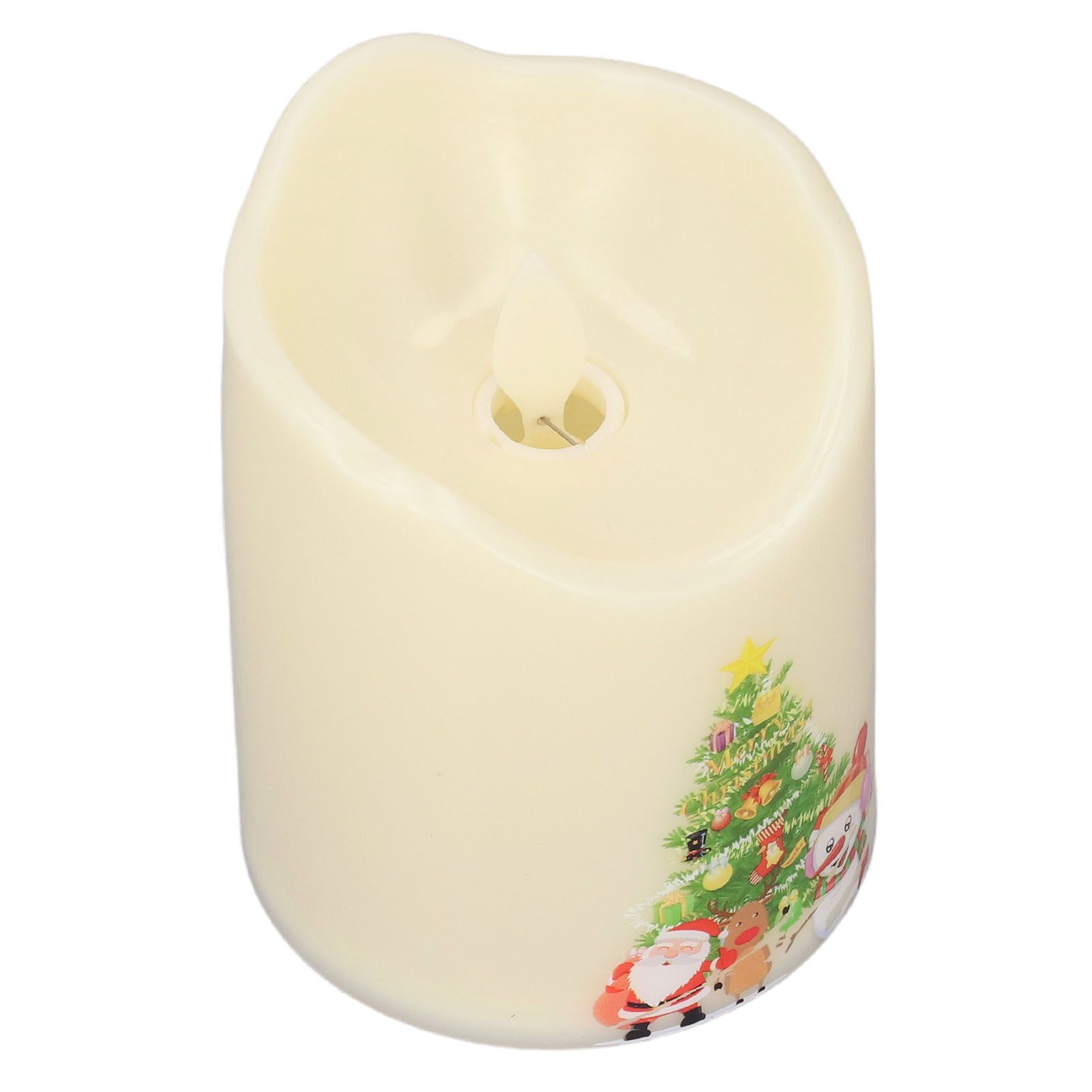 LED Candle Light Battery Powered Flameless Simulation Christmas Decoration Lamp BZ2863‑W‑2 - Image 3