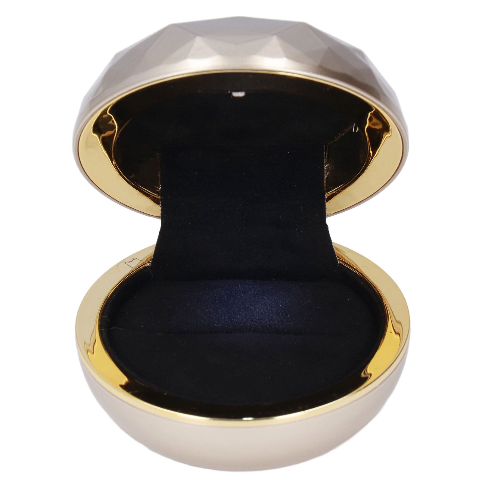 LED Rings Box Luxurious Elegant Frosted Treatment Soft Velour Good Texture Jewelry Gift Box for Engagement Wedding - Image 5