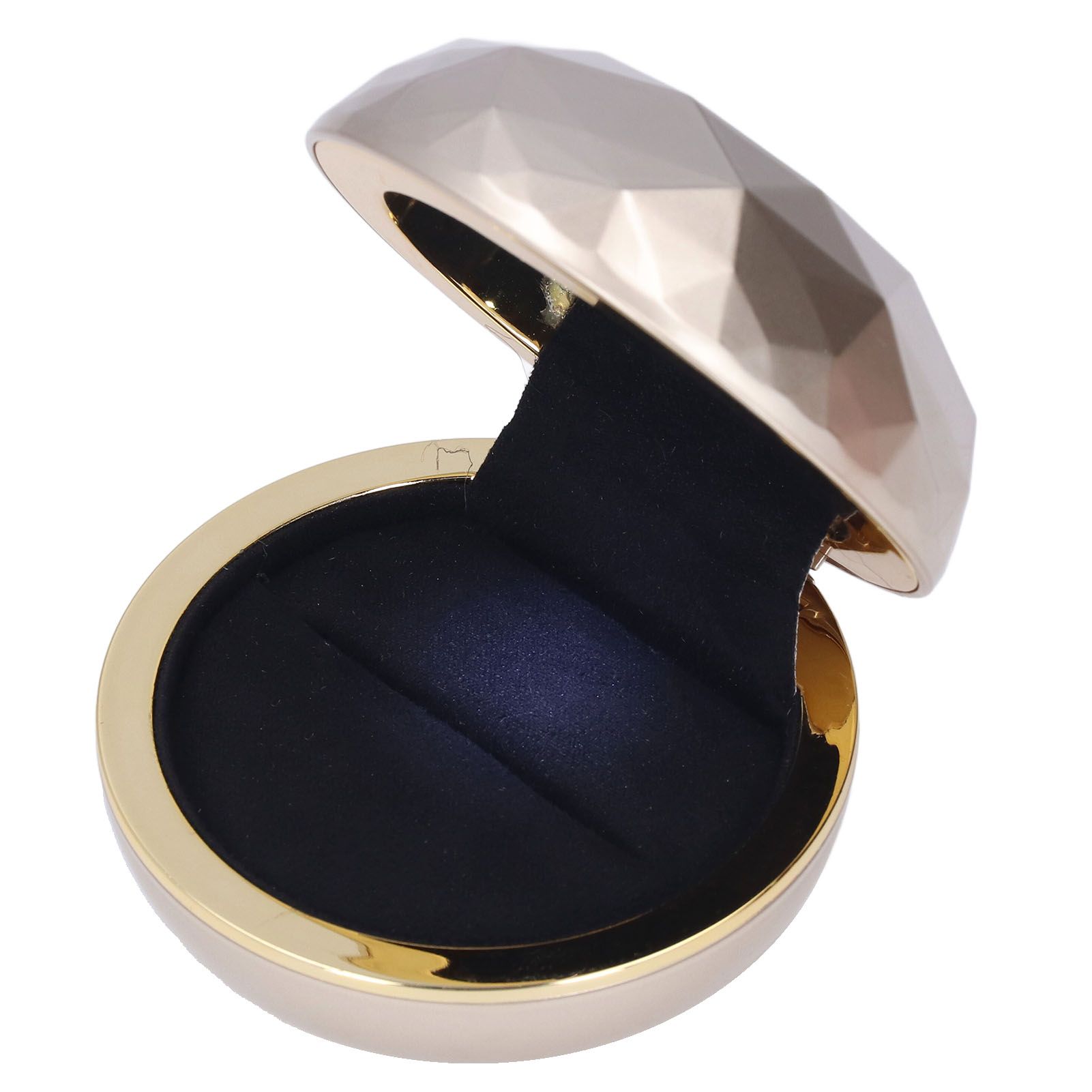 LED Rings Box Luxurious Elegant Frosted Treatment Soft Velour Good Texture Jewelry Gift Box for Engagement Wedding - Image 8