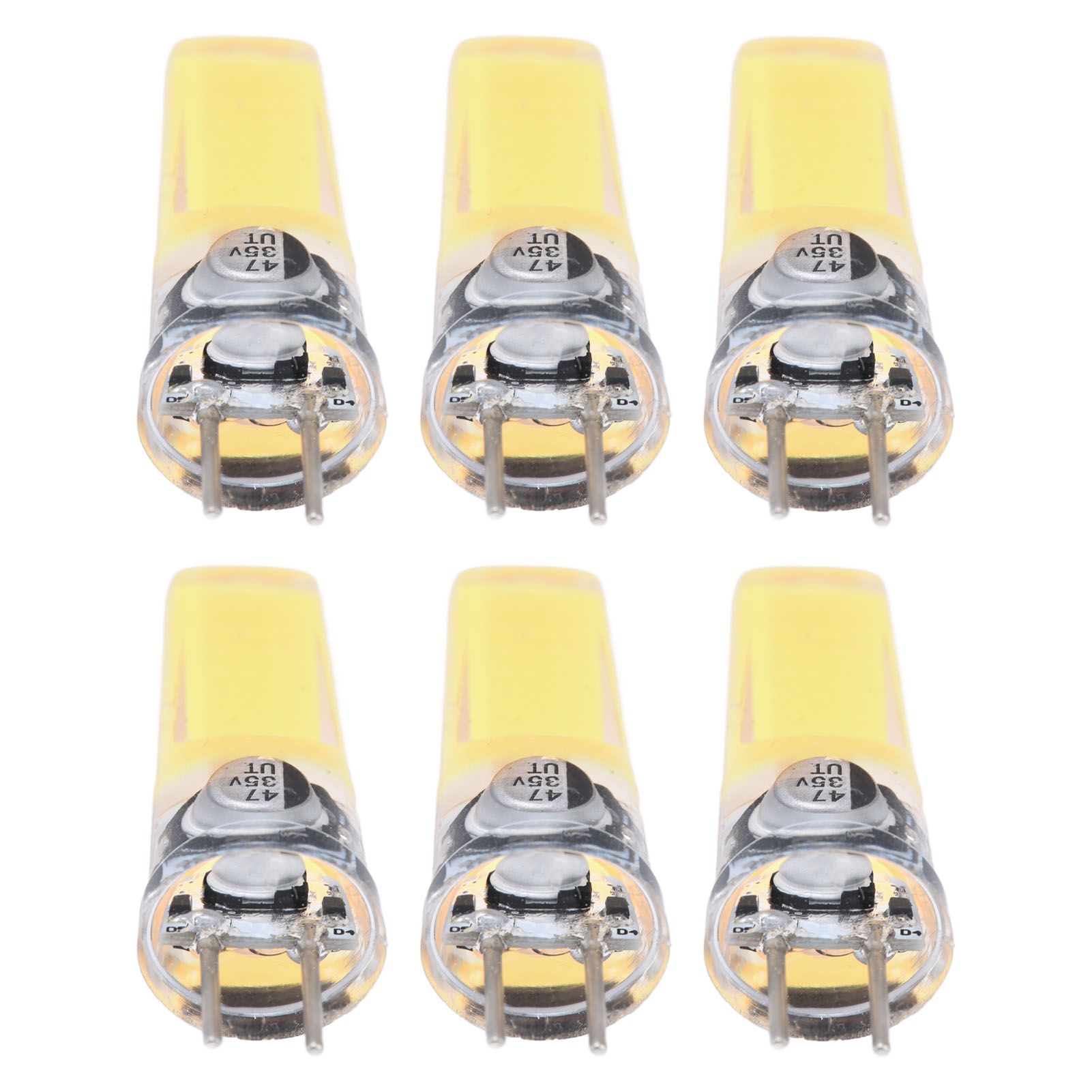 6PCS GY6.35 Bulb 5W COB Light Bulb 500lm Silicone Ceiling Lamp Bulb for Living RoomCold White - Image 4