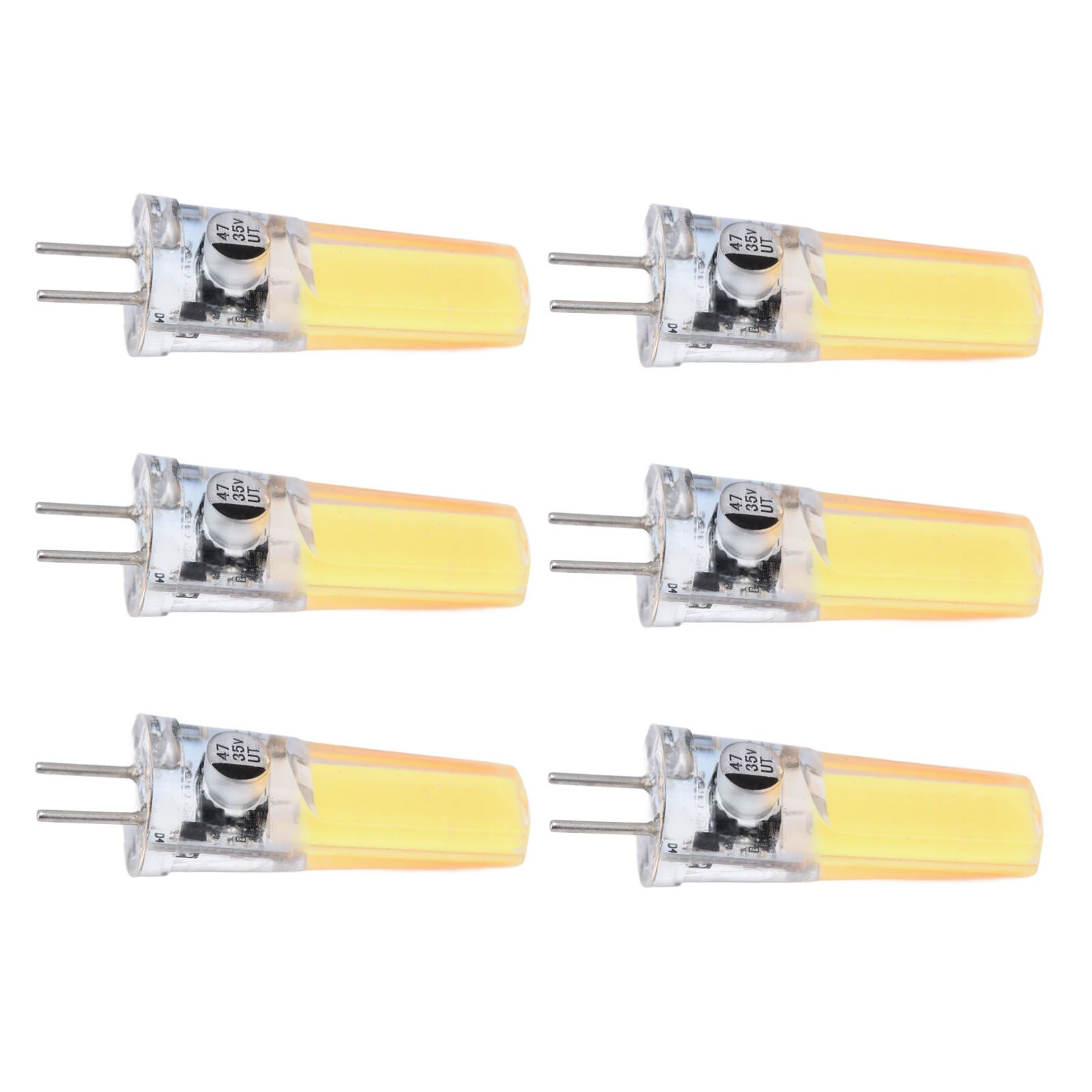 6PCS GY6.35 Bulb 5W COB Light Bulb 500lm Silicone Ceiling Lamp Bulb for Living RoomCold White - Image 6