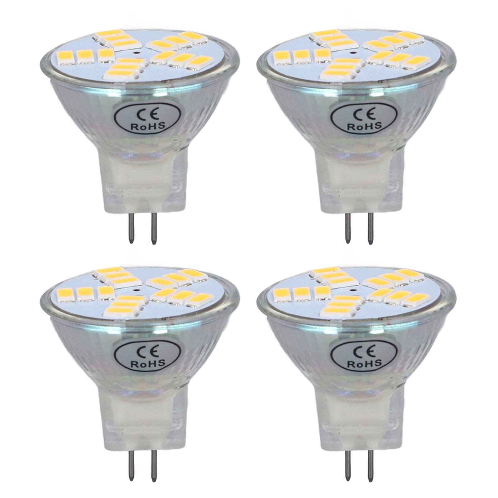 4Pcs MR11 LED Bulb 5W 500lm Bulb Replacement with 15 Beads Double Pin Base for Spotlight Landscape LampWarm White - Image 5