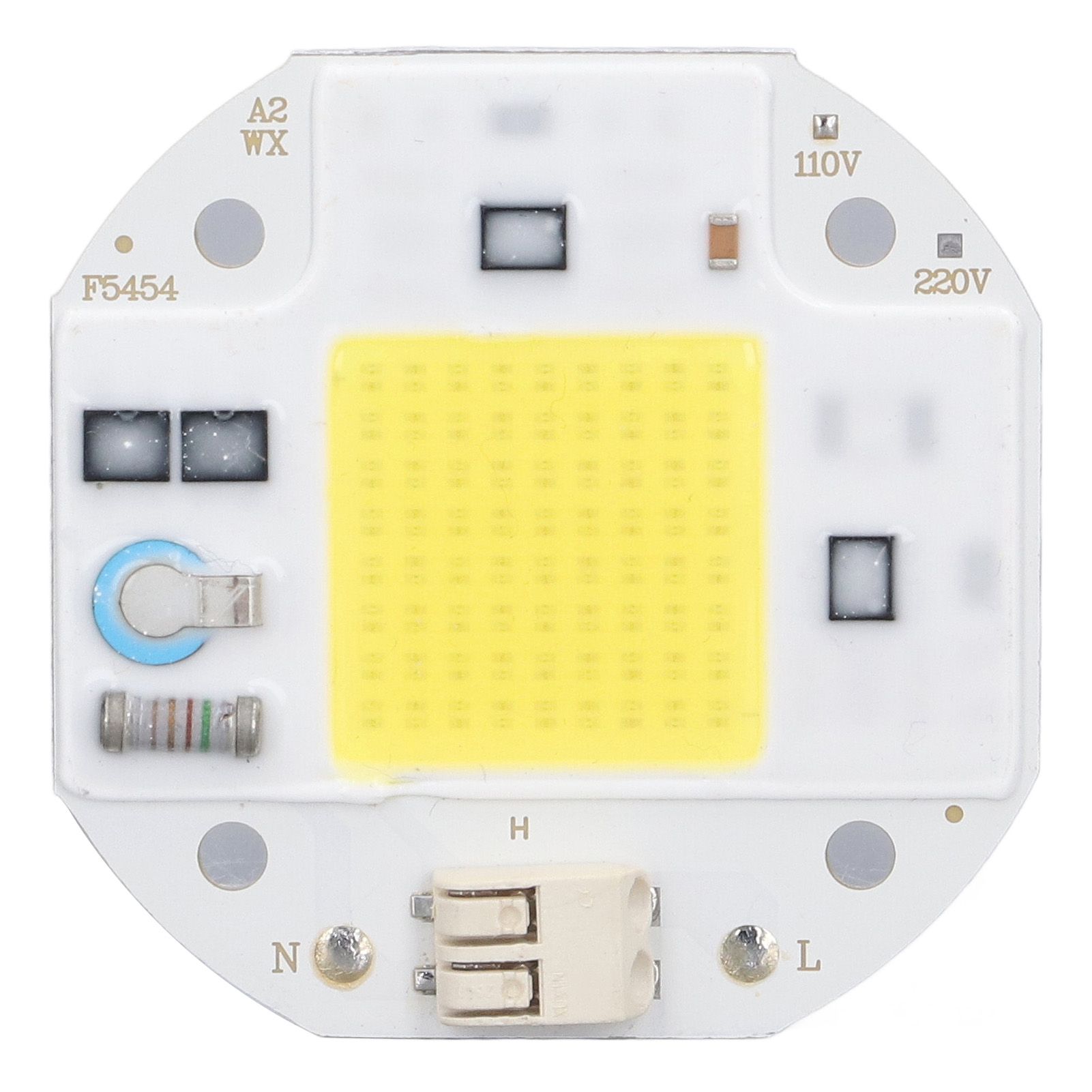 COB Lamp Bead High Power LED Chip High Brightness COB Light Emitter Drive Free for DIY Lighting 110V50W Cold White 5800K-6500K - Image 1