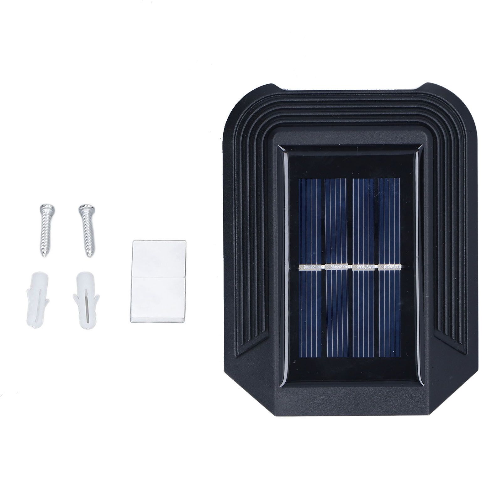 Outdoor Solar Wall Lights Outside Exterior Light Fixture 6LED IP65 Protection for Outdoor Decoration Garden CourtyardWhite Light - Image 1