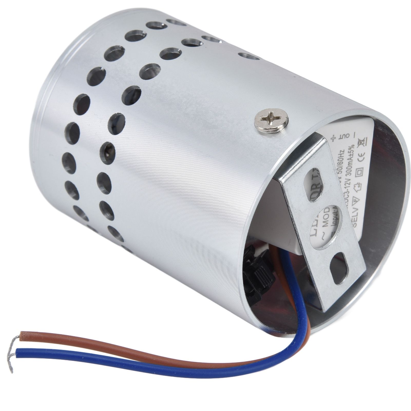 LED Aluminum Spiral Hole Wall Light Corrosion Resistance 3W Dimmable Spiral Lamp for Porch Living RoomGreen - Image 4