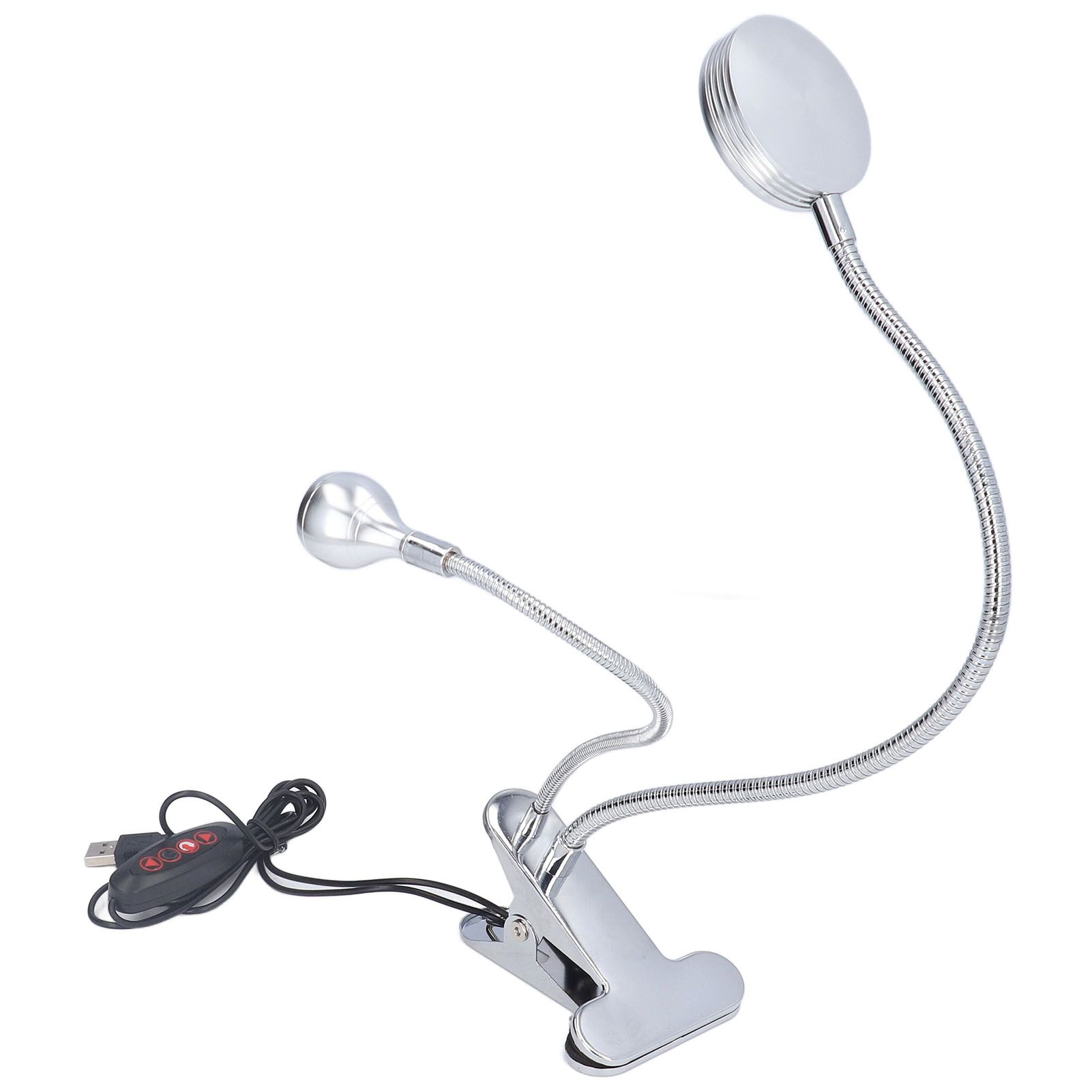 Clip Desk Lamp 10 Gear Adjustable LED Double Head Gooseneck Table Lamp Reading Lamp for Bedroom - Image 5