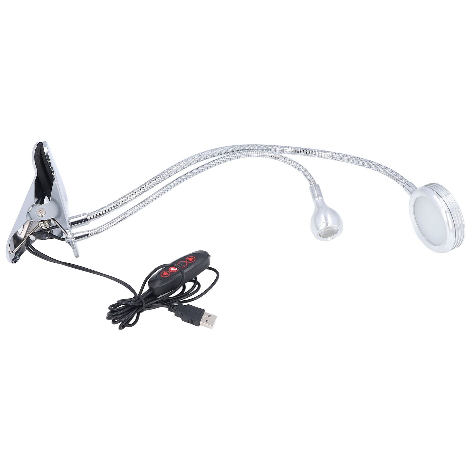 Clip Desk Lamp 10 Gear Adjustable LED Double Head Gooseneck Table Lamp Reading Lamp for Bedroom - Image 6