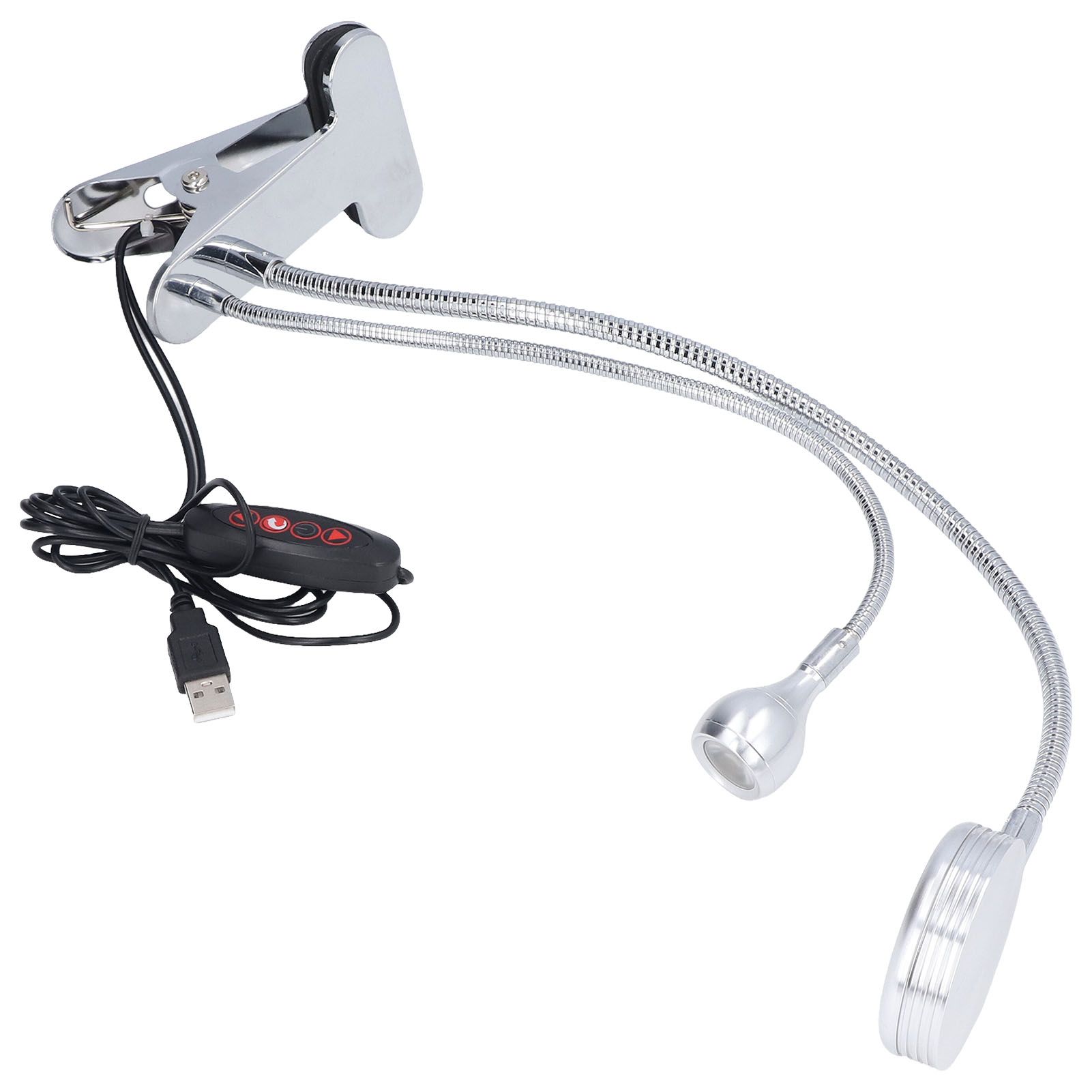 Clip Desk Lamp 10 Gear Adjustable LED Double Head Gooseneck Table Lamp Reading Lamp for Bedroom - Image 7
