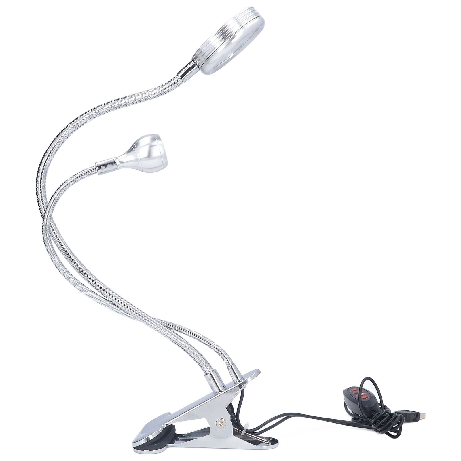 Clip Desk Lamp 10 Gear Adjustable LED Double Head Gooseneck Table Lamp Reading Lamp for Bedroom - Image 8