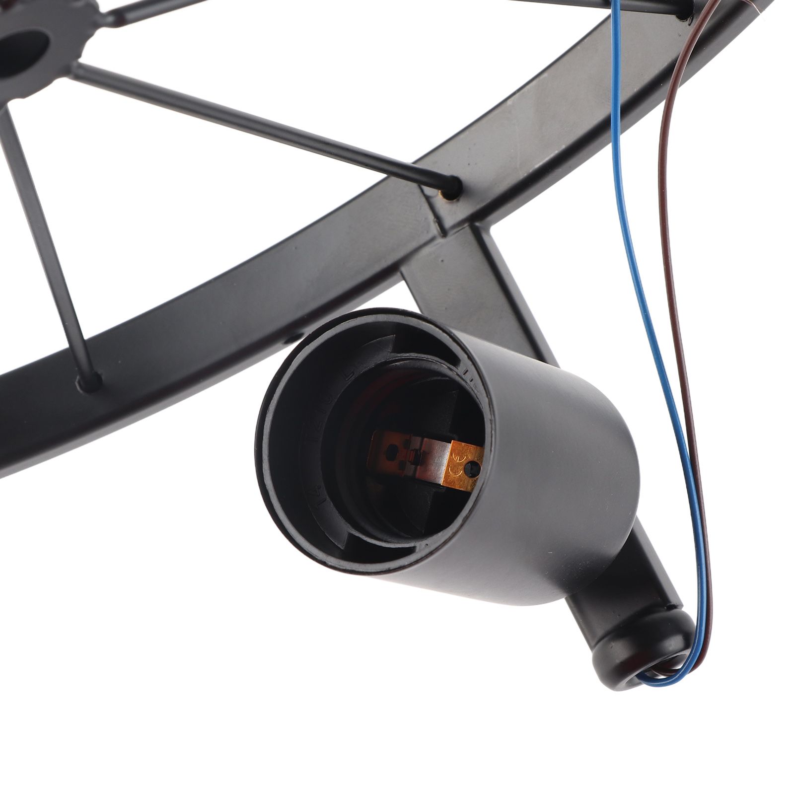 Wall Lamp Decorative Wheel Light Retro Industrial Style Iron for Balcony Corridor Black - Image 5