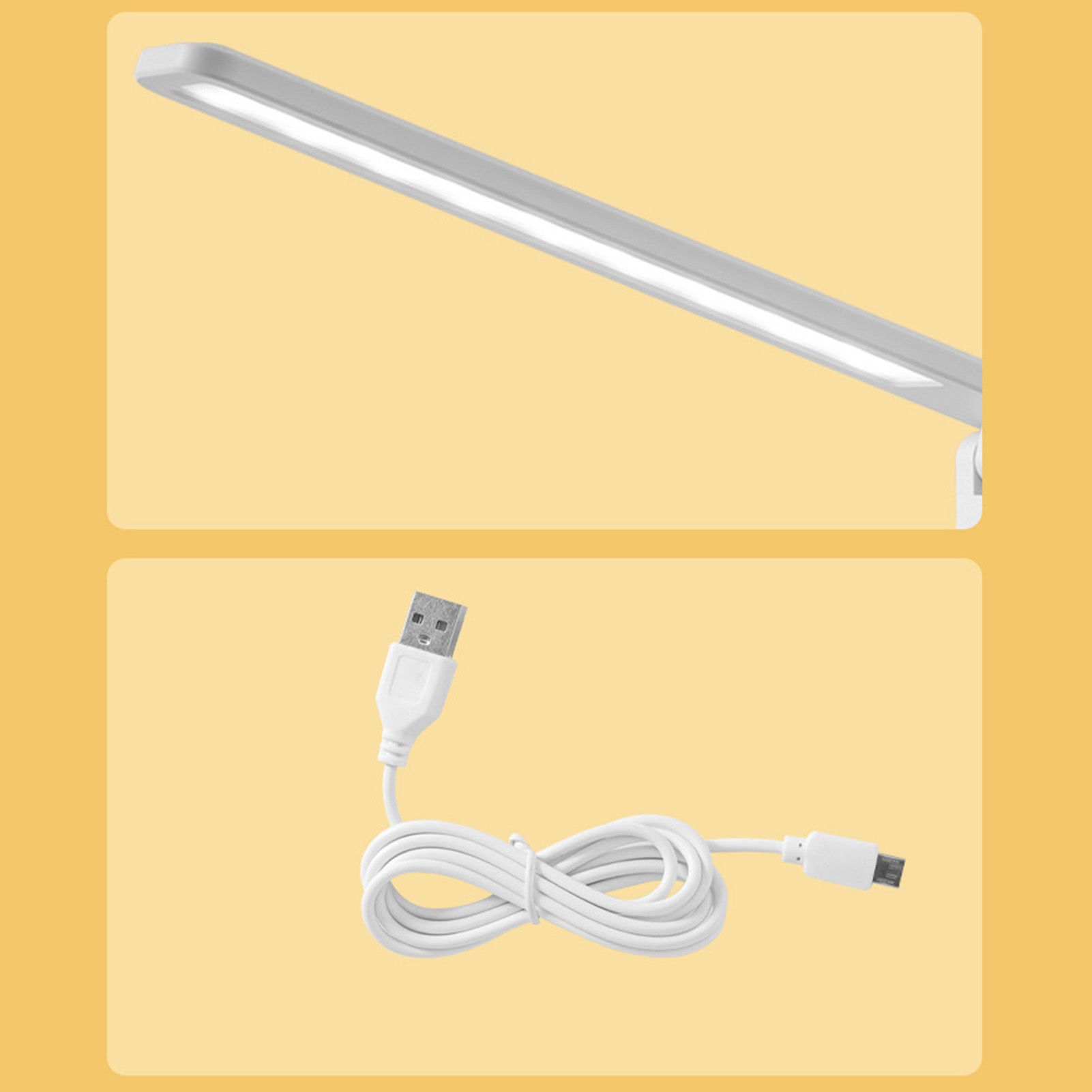 Table Lamp Eye Protection Touch Dimming Plug In 180 Degree Flip Folding Stand Design LED Learning Desk Lamp - Image 6