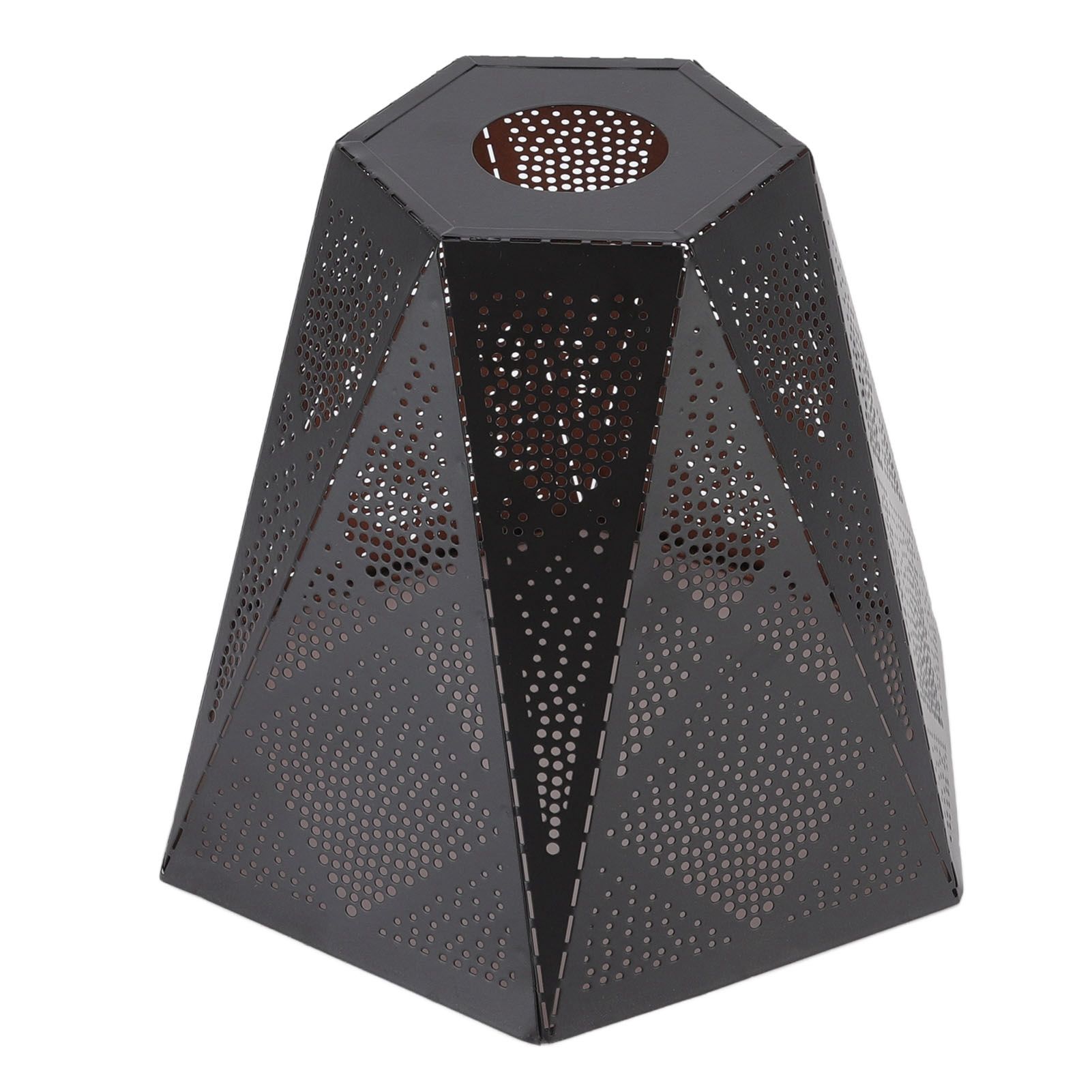 Lamp Shade Wrought Iron Hollow Design Modern Style Corrosion Resistant Table Lamp Shade for E27 E26 Lamp Holder - Image 3