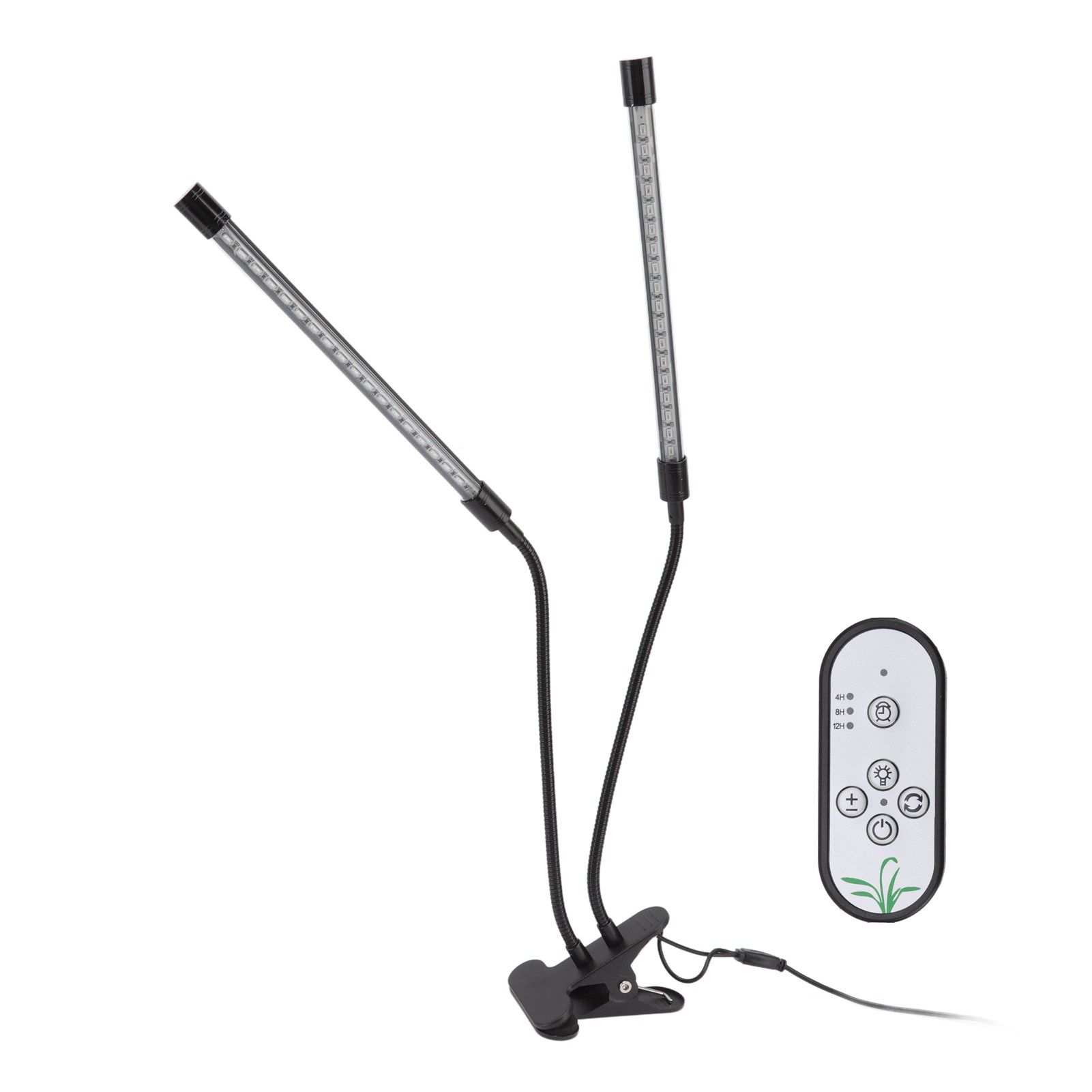 Plant Grow Light Dimmable Timing Full Spectrum USB Powered Dual Head Clip On LED Plant Lamp for Indoor 30W - Image 3