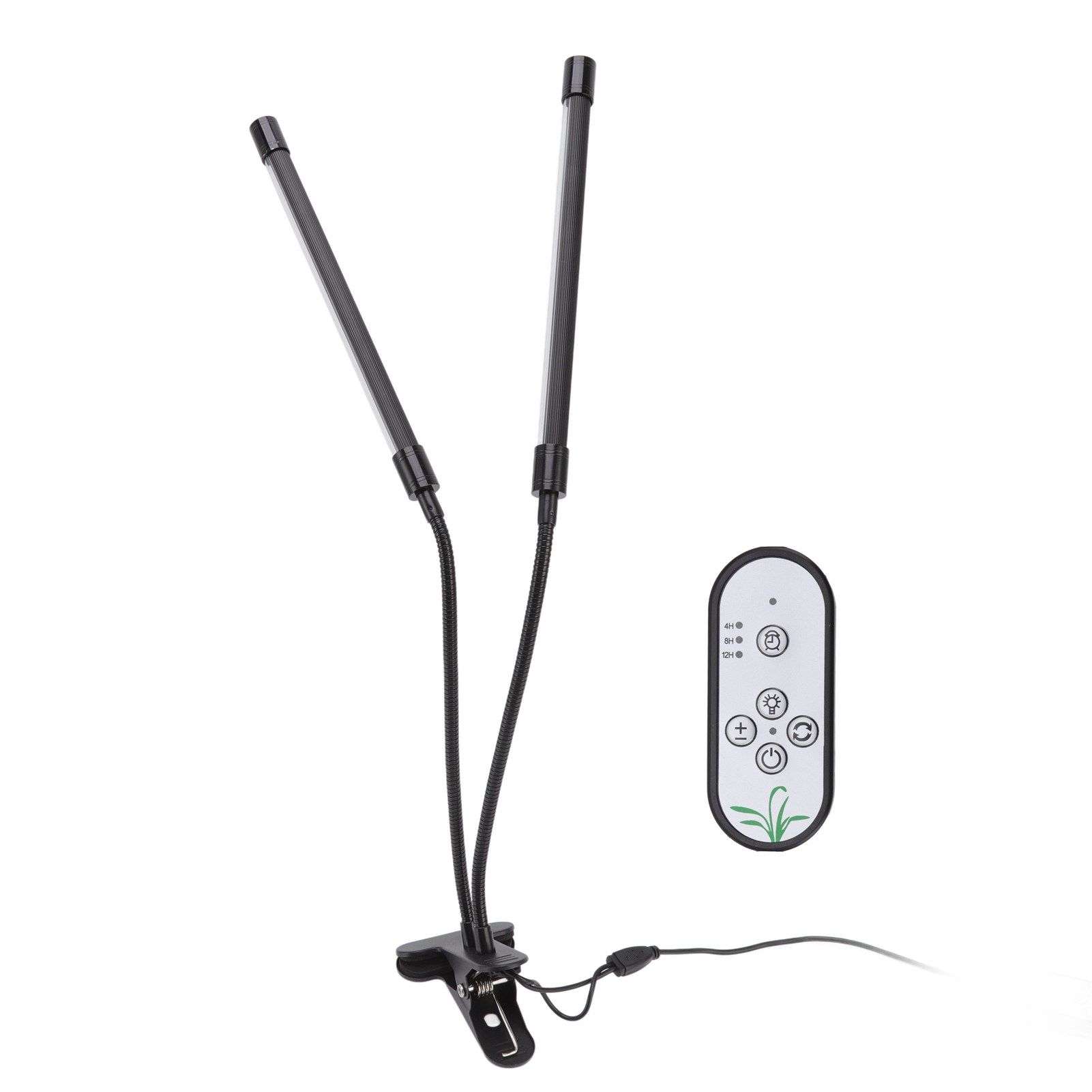Plant Grow Light Dimmable Timing Full Spectrum USB Powered Dual Head Clip On LED Plant Lamp for Indoor 30W - Image 4