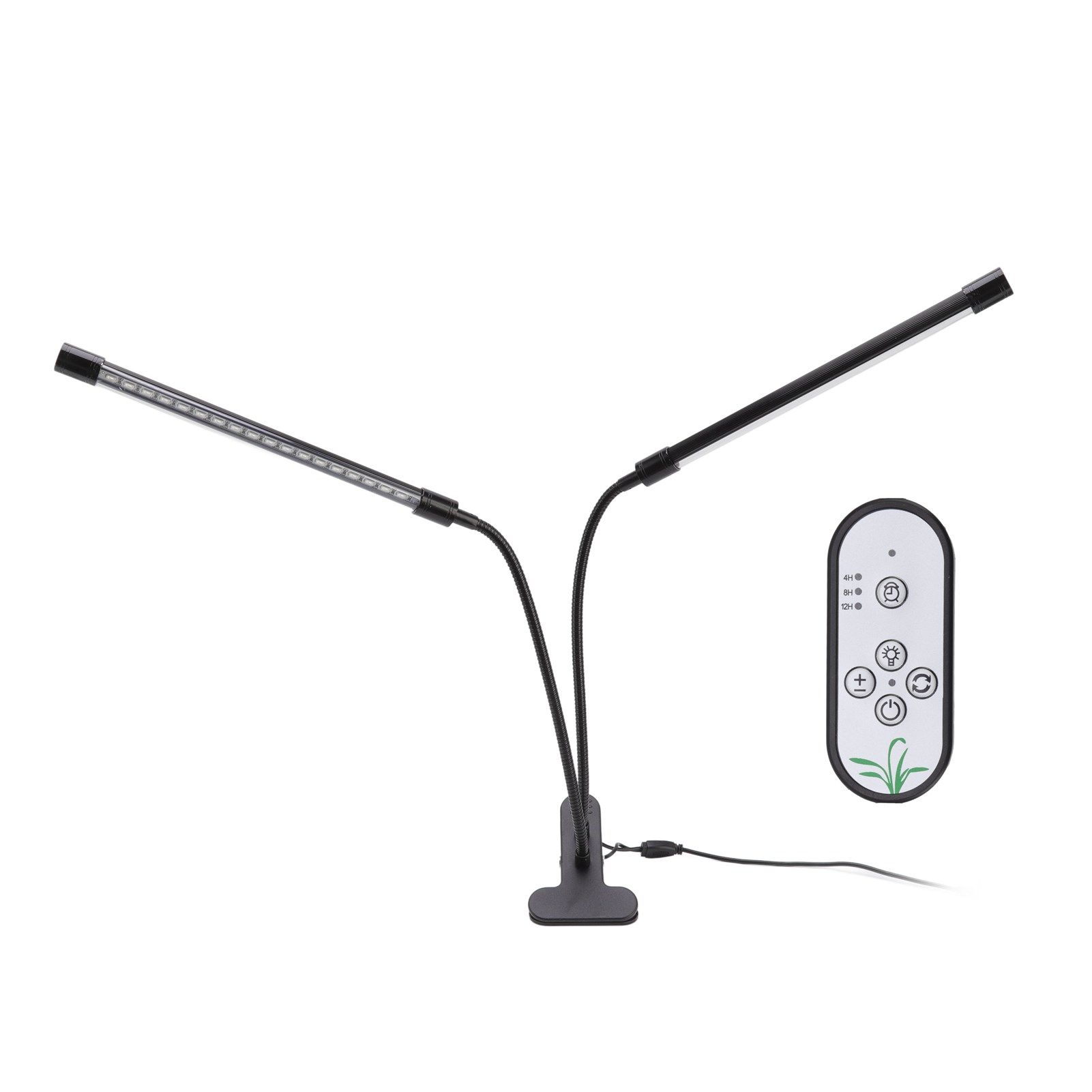 Plant Grow Light Dimmable Timing Full Spectrum USB Powered Dual Head Clip On LED Plant Lamp for Indoor 30W - Image 6