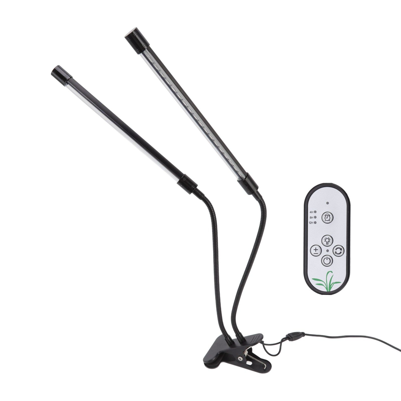 Plant Grow Light Dimmable Timing Full Spectrum USB Powered Dual Head Clip On LED Plant Lamp for Indoor 30W - Image 7