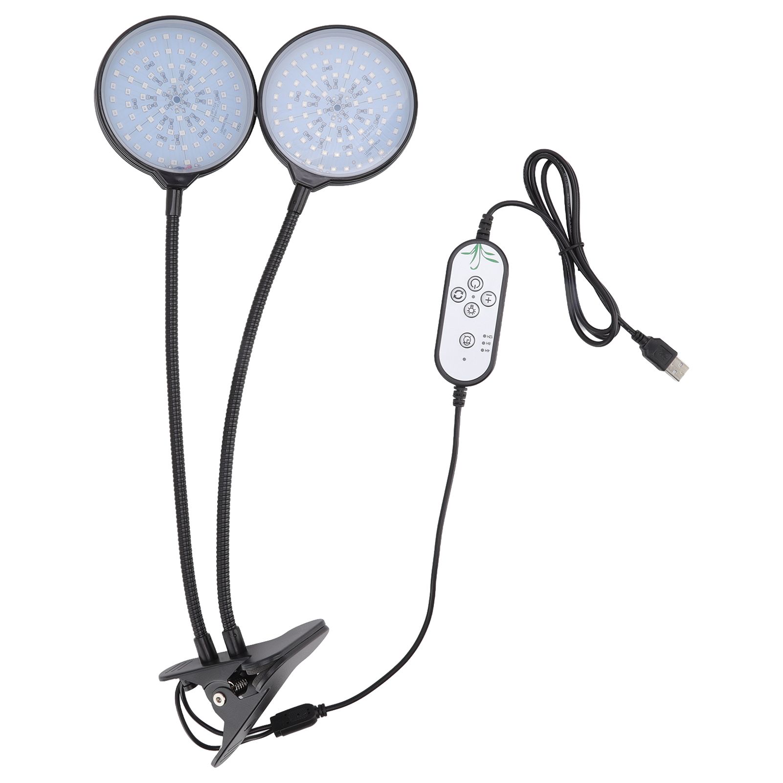 30W Double Head LED Plant Growing Lights Clip On 5 Level Brightness Grow Lamp for Indoor Plants - Image 1
