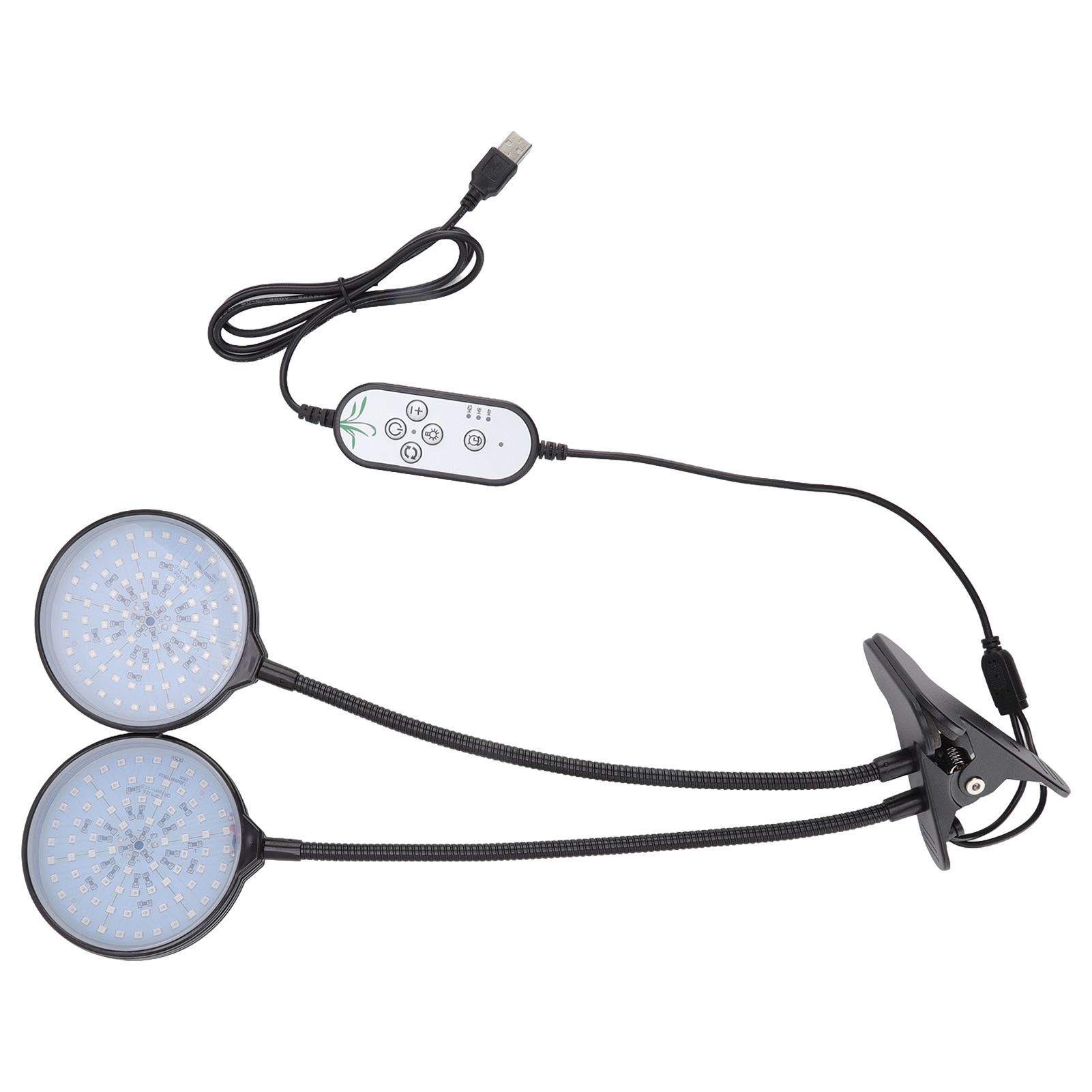 30W Double Head LED Plant Growing Lights Clip On 5 Level Brightness Grow Lamp for Indoor Plants - Image 2