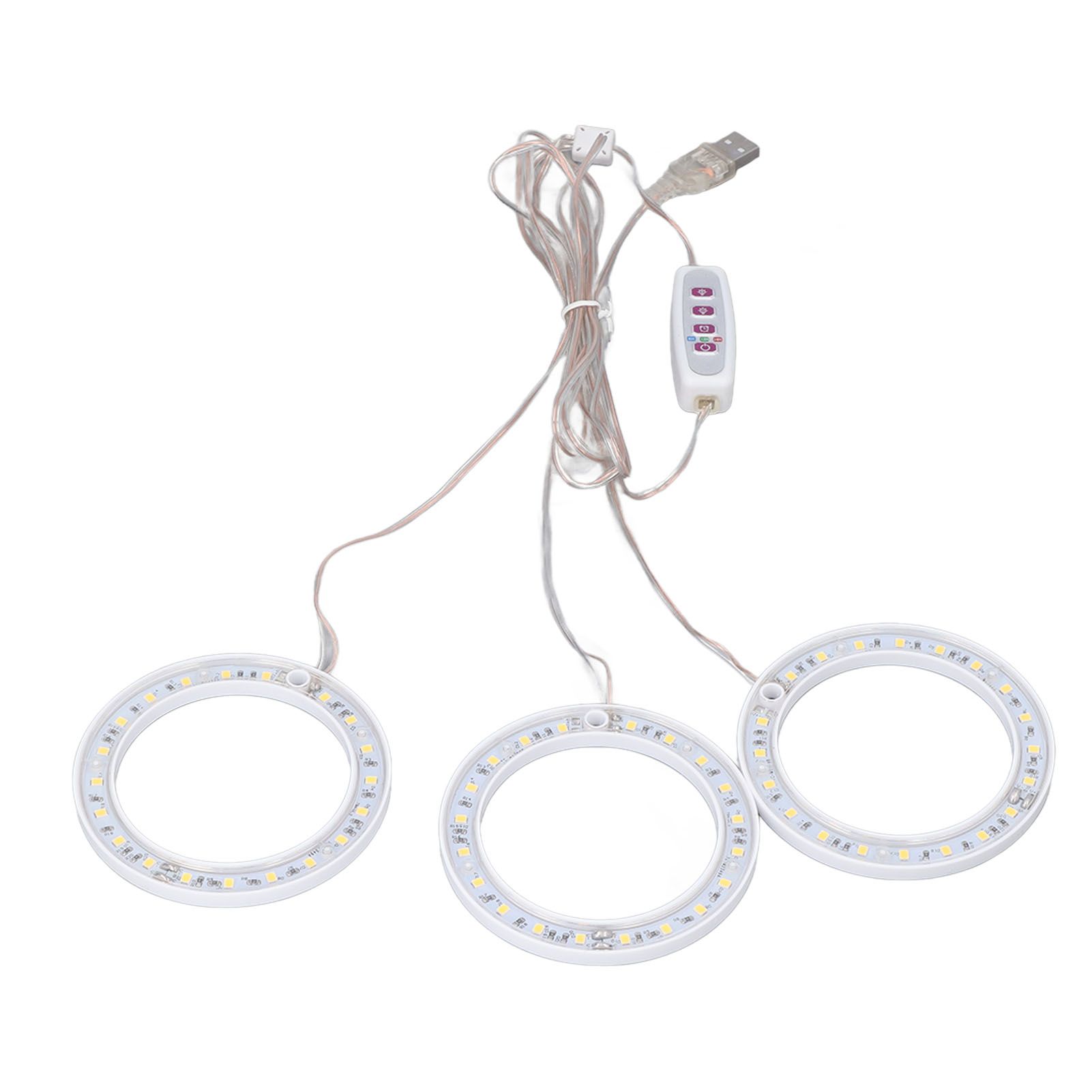 LED Plant Grow Lights Full Spectrum USB Growing Light Timing 5 Level Dimming for Indoor Plant Growing Pink Purple Light - Image 4