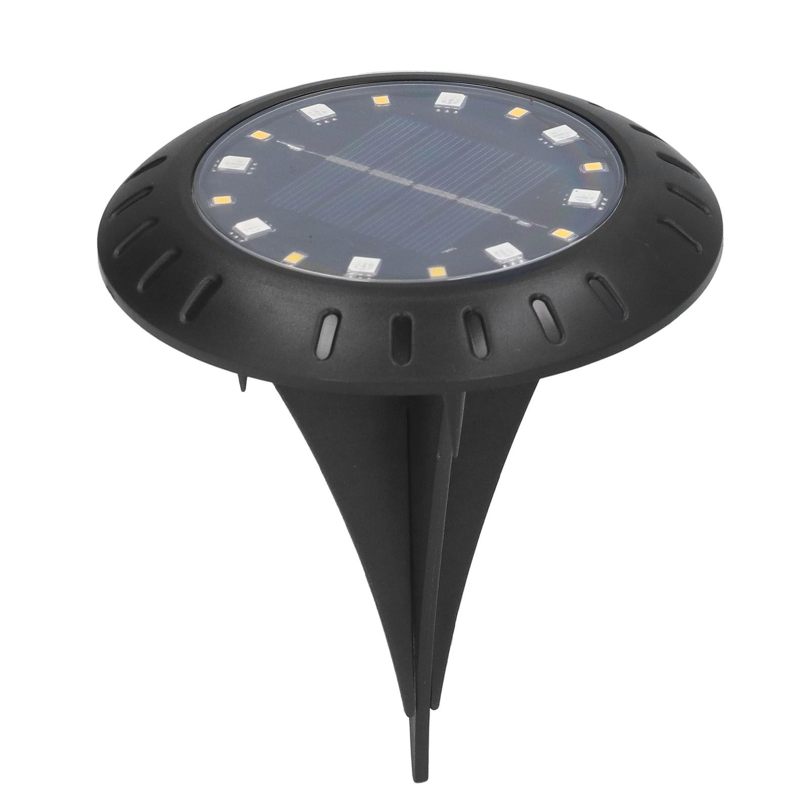 Solar Ground Lights Automatic Charging RGB LED Lamp Beads IP67 Waterproof Warm White Ground Lights Outdoor - Image 3
