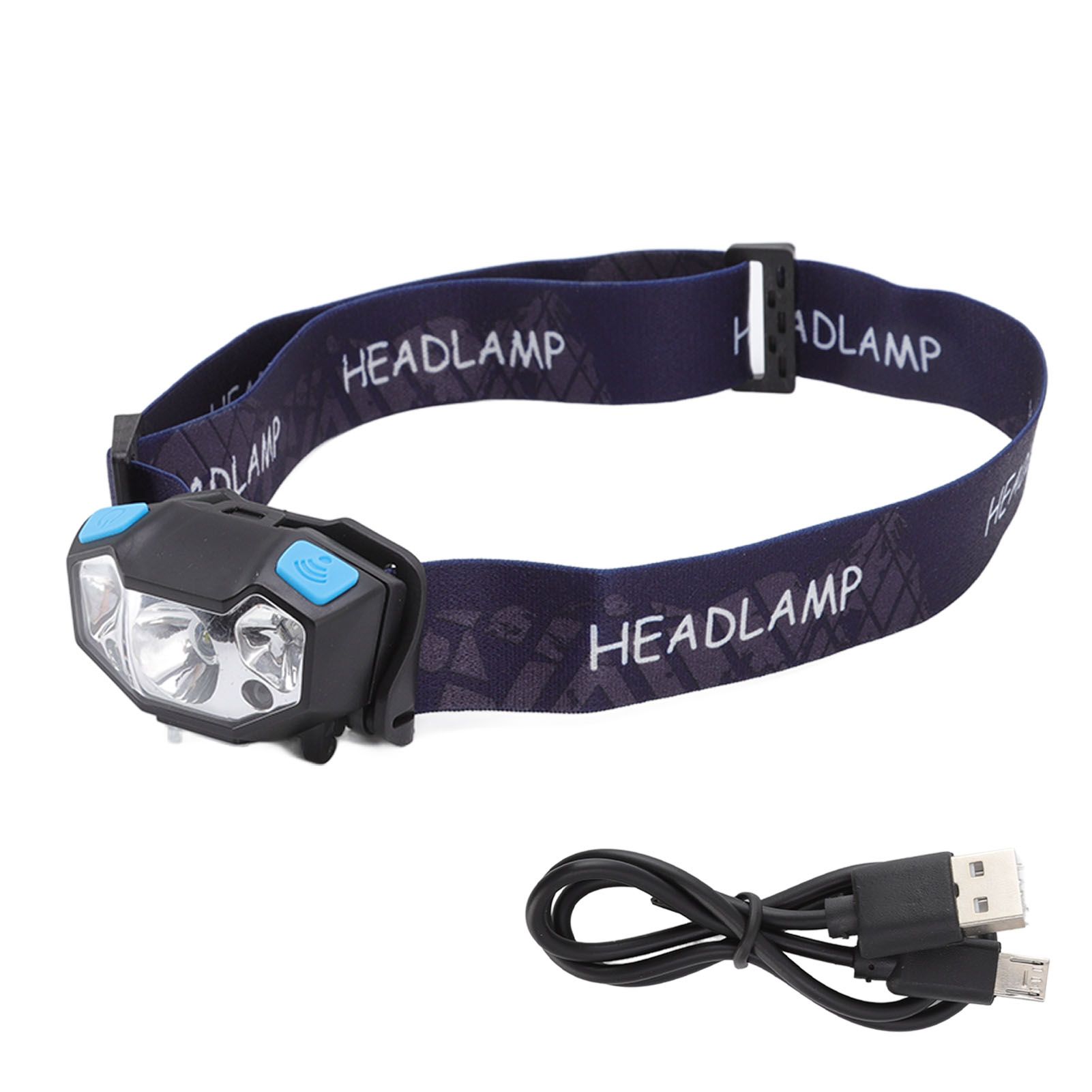 LED Headlamp 5 Level Lighting Modes USB Charging Lightweight Sensor Headlight LED Head Light for Outdoor Camping - Image 2