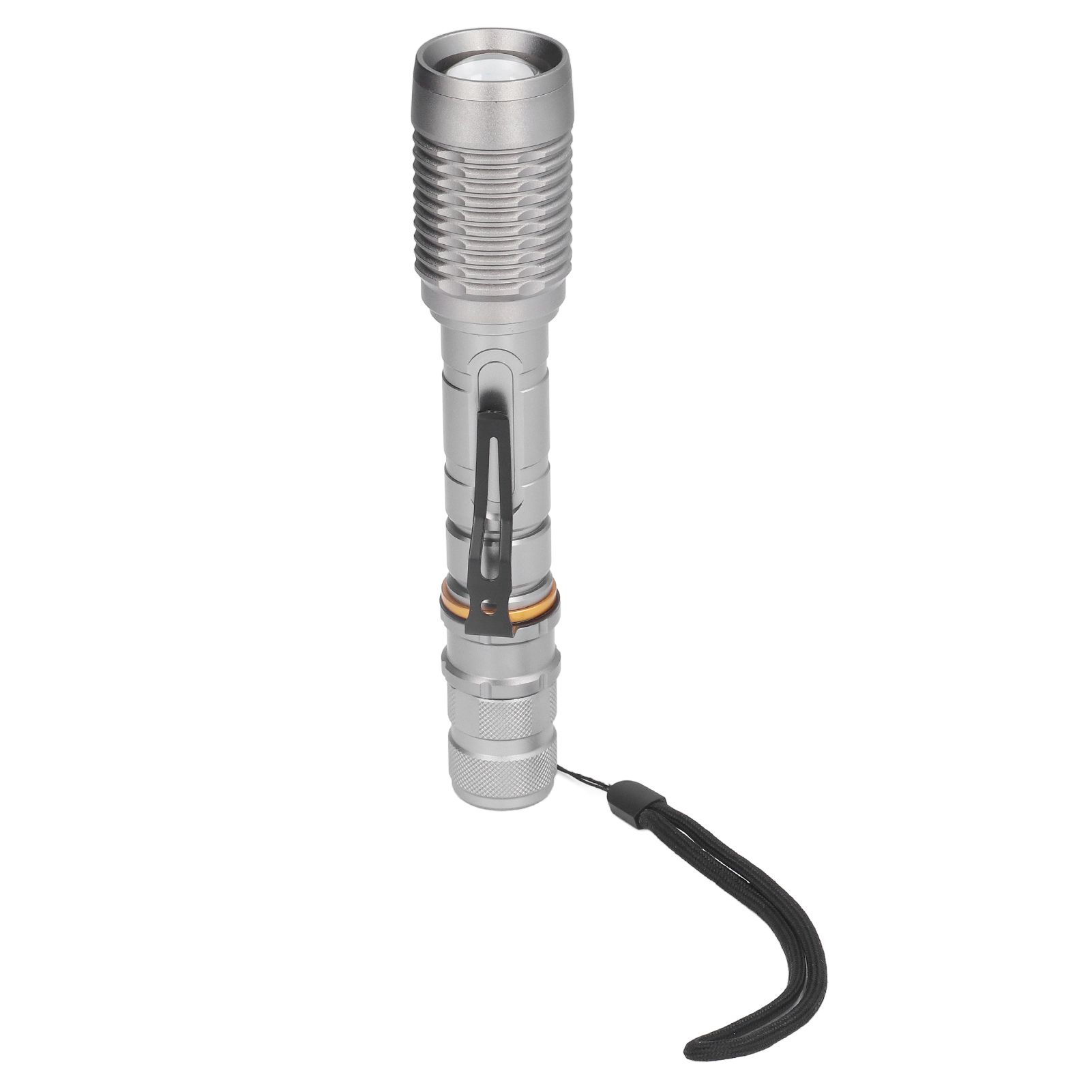 Telescopic Zoomable Flashlight 5 Lighting Modes 5000LM Waterproof Bright Flashlight for Outdoor Adventure Camping Home Gray - Image 2