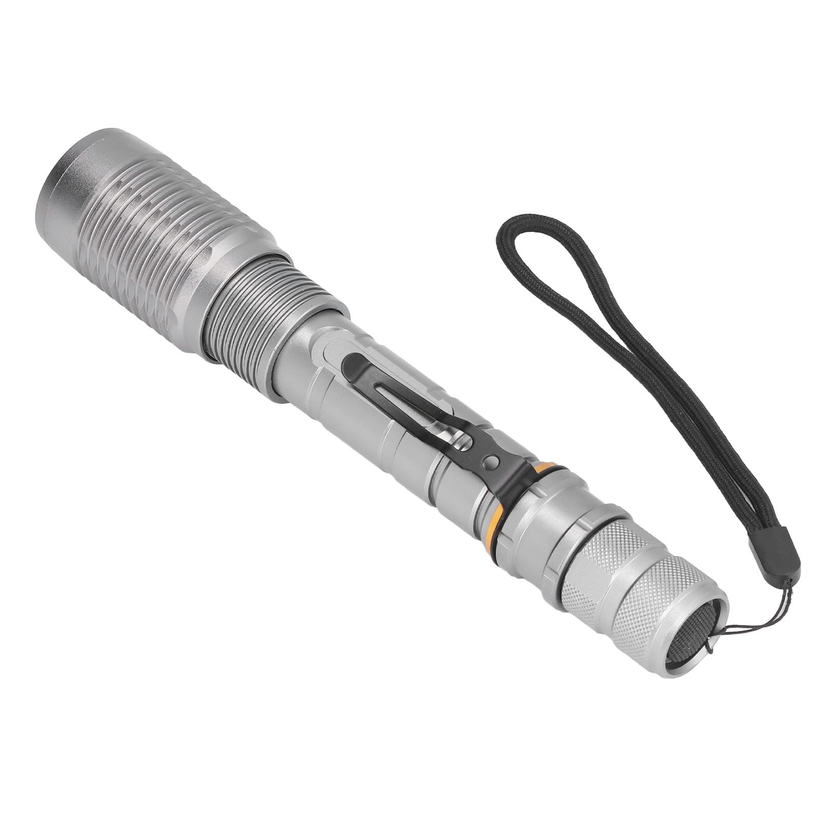 Telescopic Zoomable Flashlight 5 Lighting Modes 5000LM Waterproof Bright Flashlight for Outdoor Adventure Camping Home Gray - Image 5